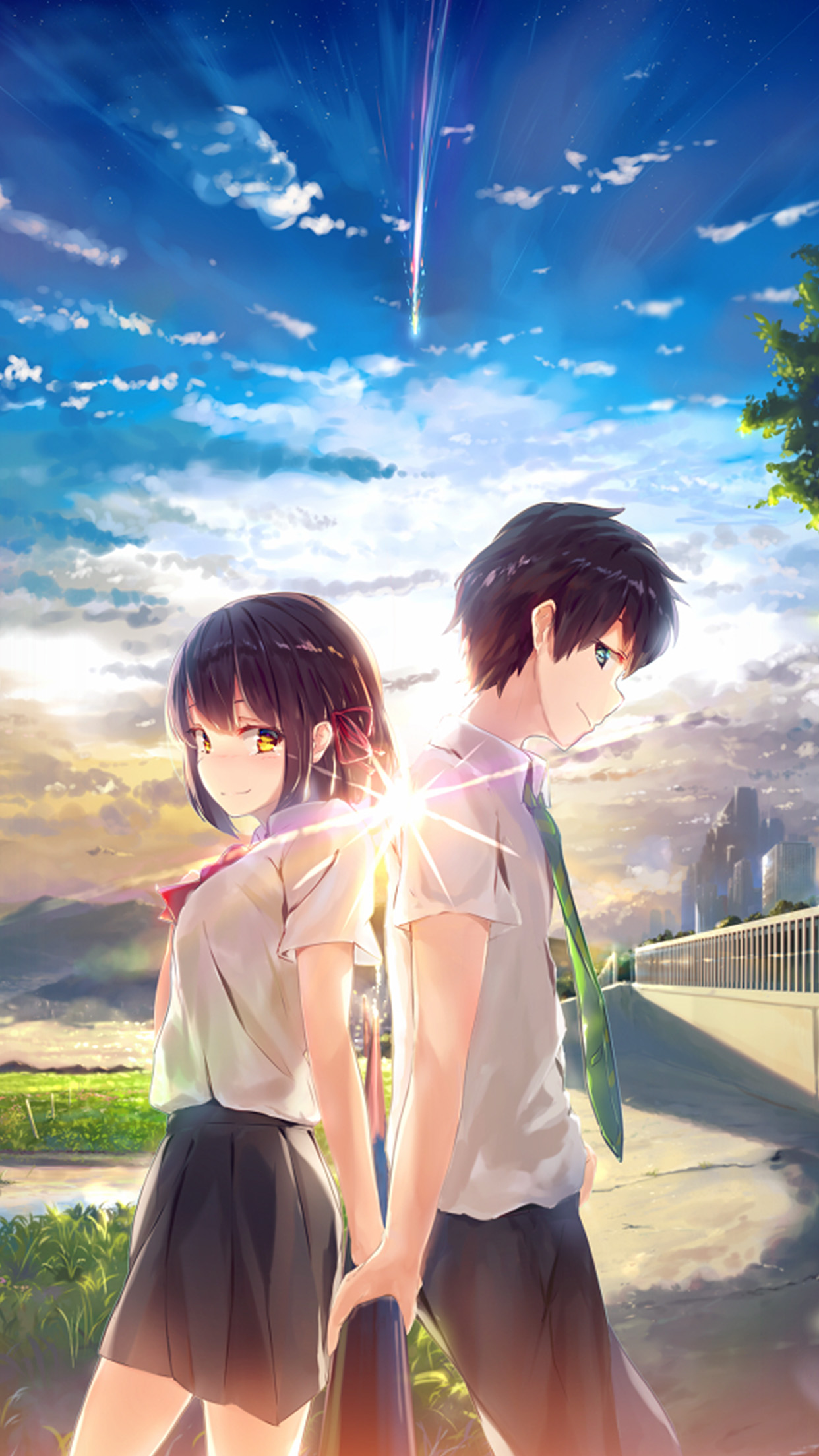 Anime Yourname Sky Illustration Art Wallpaper