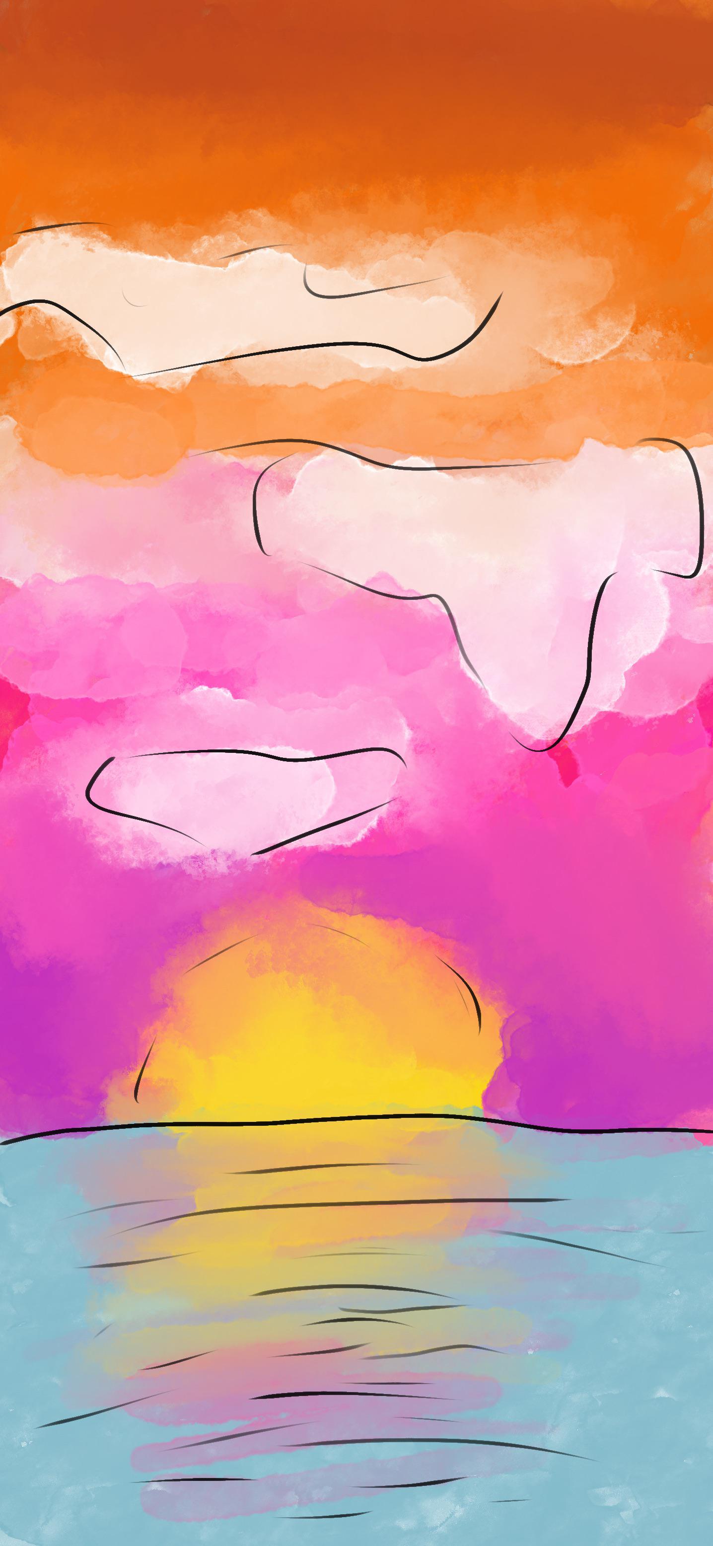 Just a simple, discreet, lesbian flag wallpaper