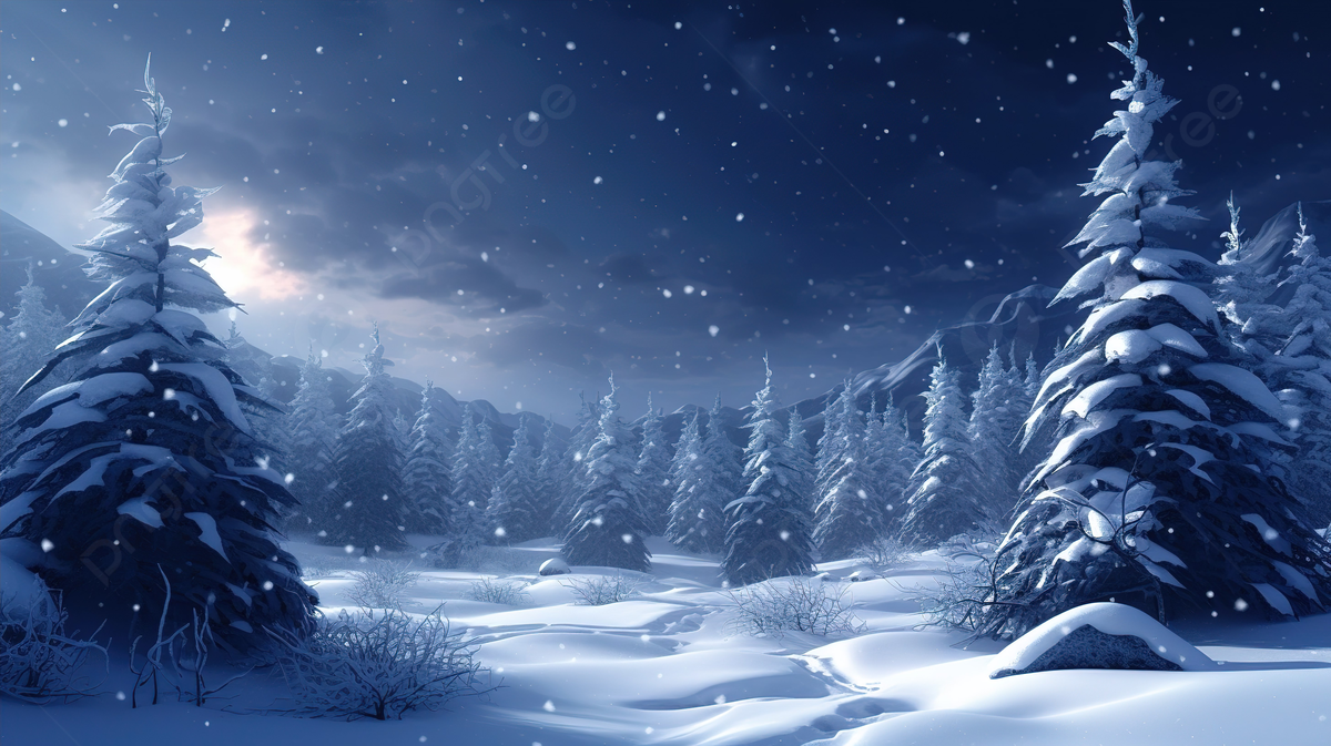 Snowy Landscape Wallpaper With Trees Snow White Winter Background, Christmas Snow Picture Free, Christmas, Snow Background Image And Wallpaper for Free Download