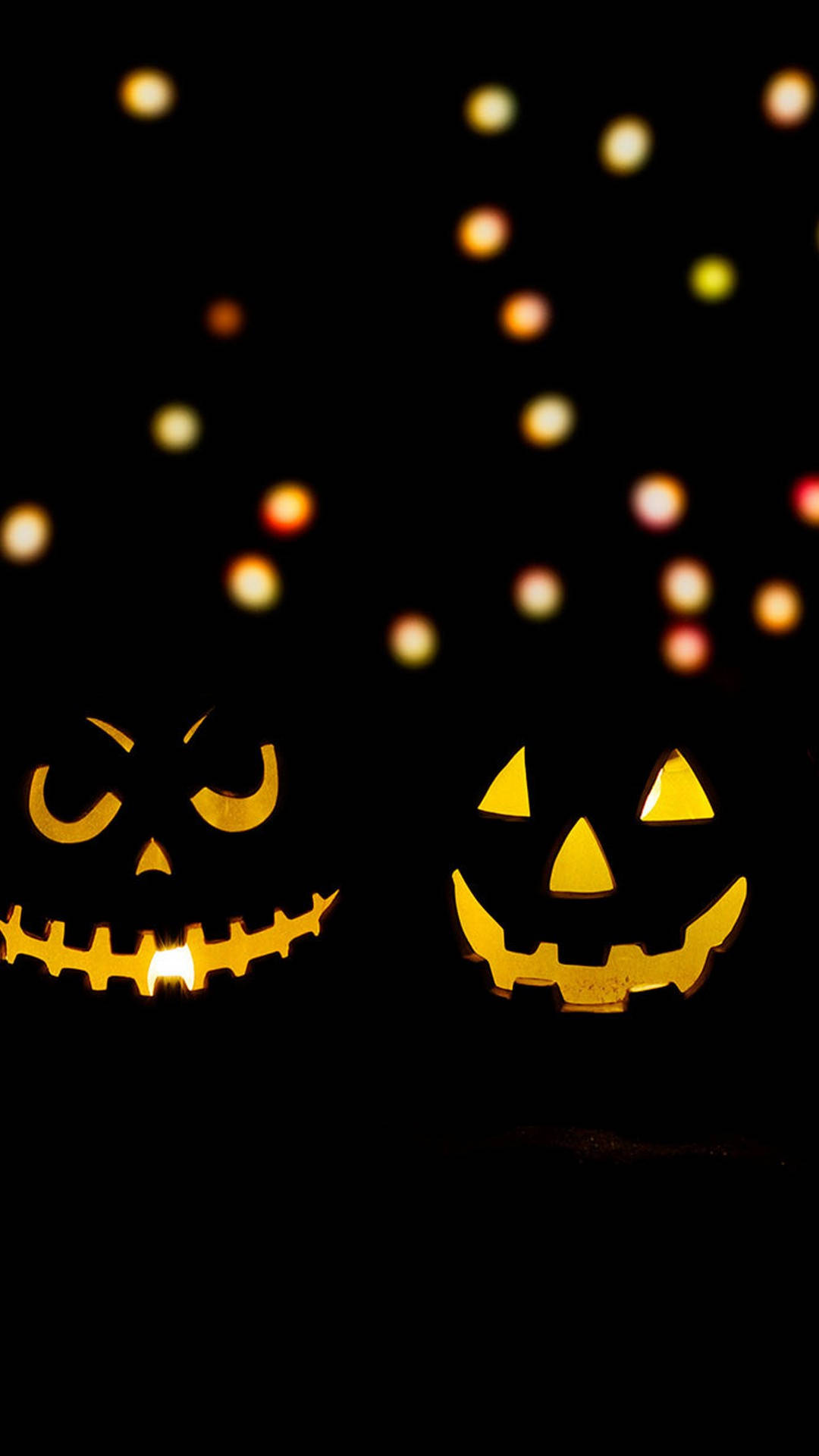 Download Cute Halloween Phone Glowing Jack O Lantern Wallpaper
