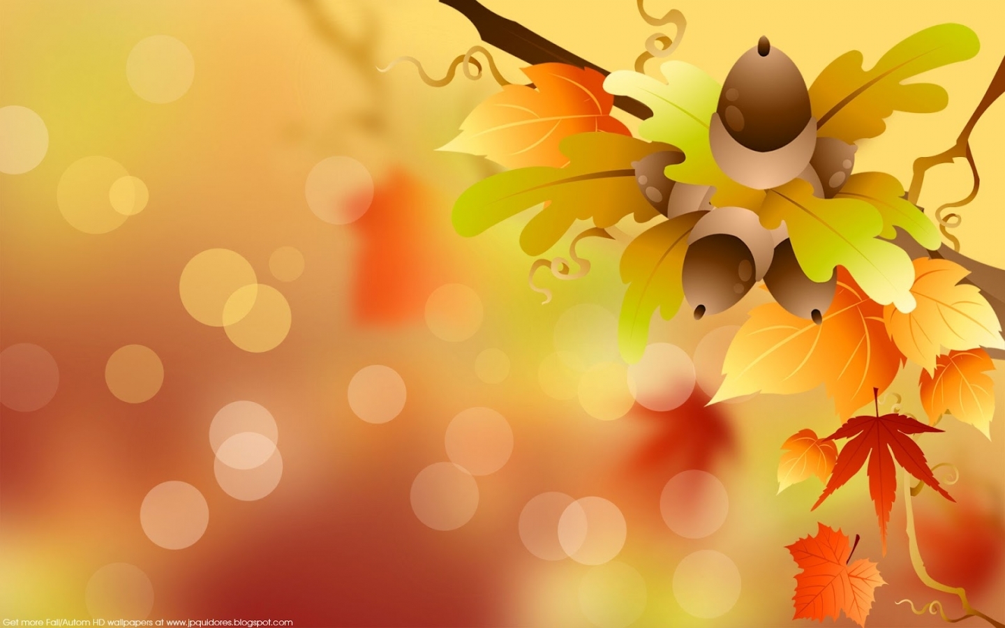 HD desktop wallpaper: Background, Autumn, Leaves, Acorns, Picture download free picture