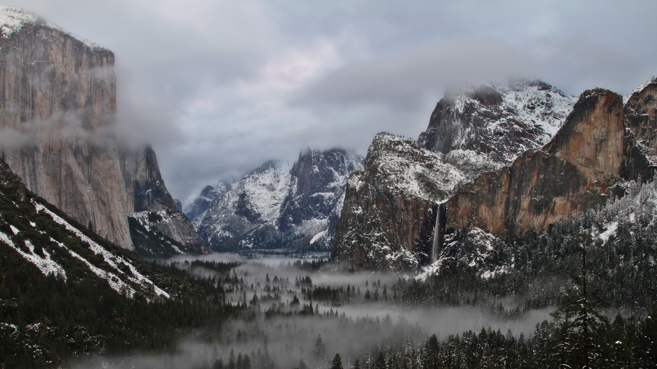 Free Yosemite Wallpaper Valley in Winter