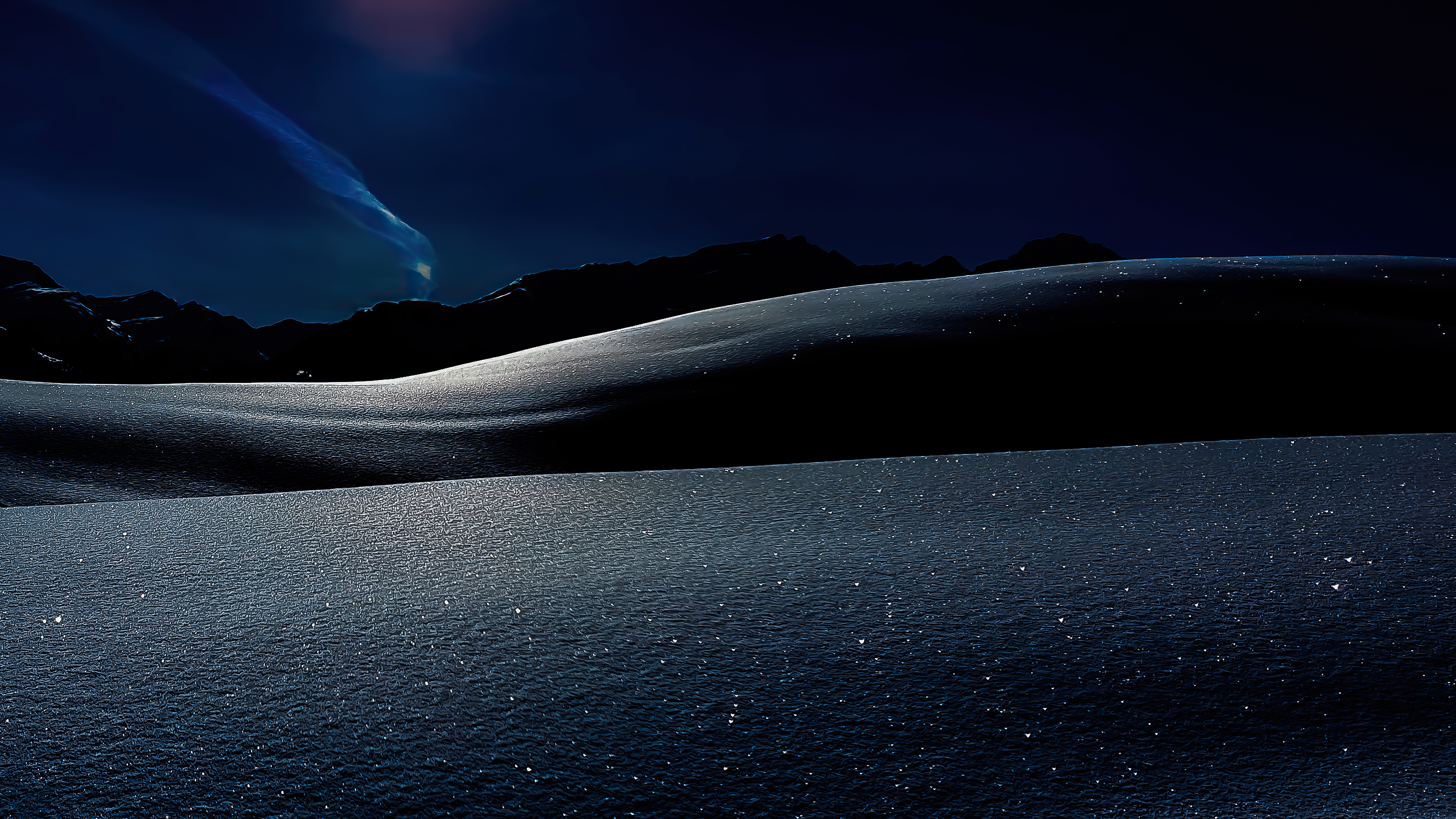 Night Snow Switzerland 4k Wallpaper, HD