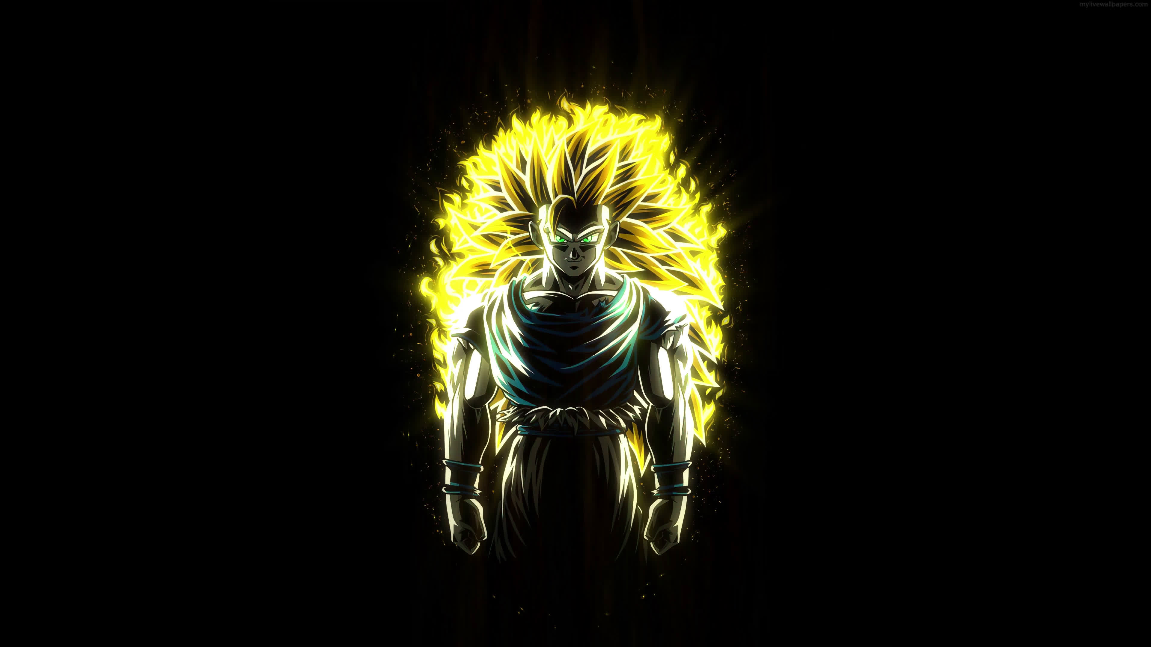 Anime Dragon Ball Z Goku SSJ3 4K Live Wallpaper