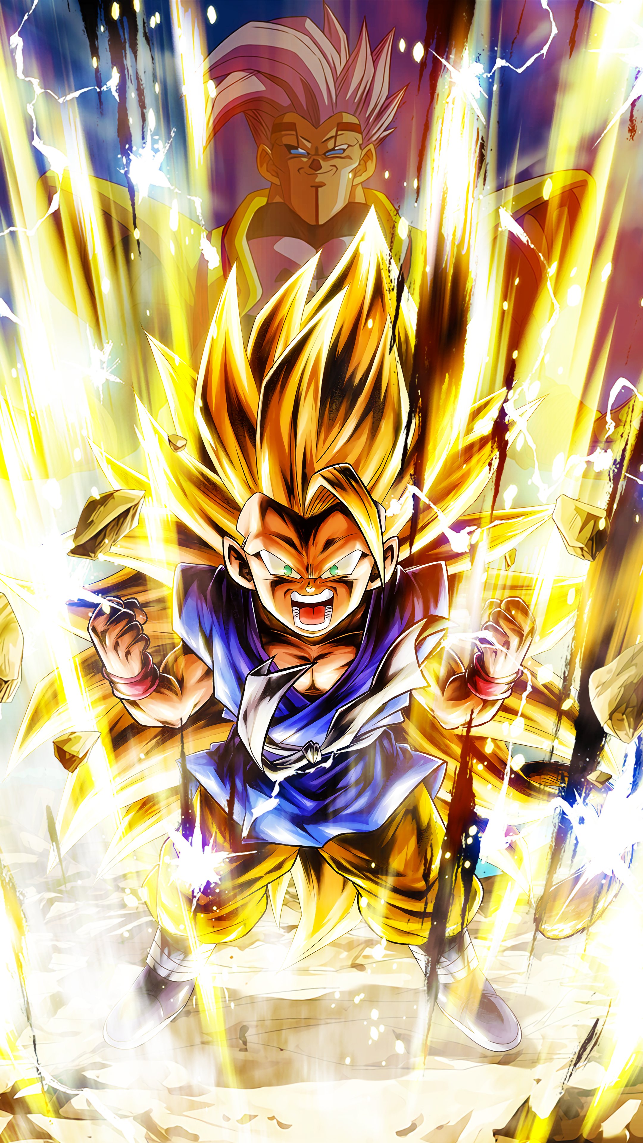 Hydros Sparking Super Saiyan 3 Goku (Kid) HD + 4K PC Wallpaper + 4K Phone Wallpaper Version! #DBLegends #DragonBallLegends