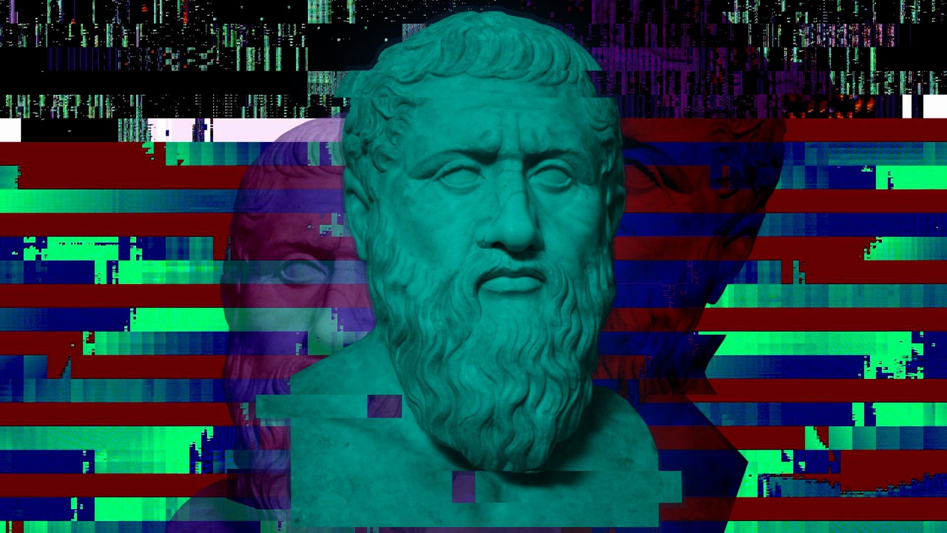 Glitch Art with Greek Philosophers