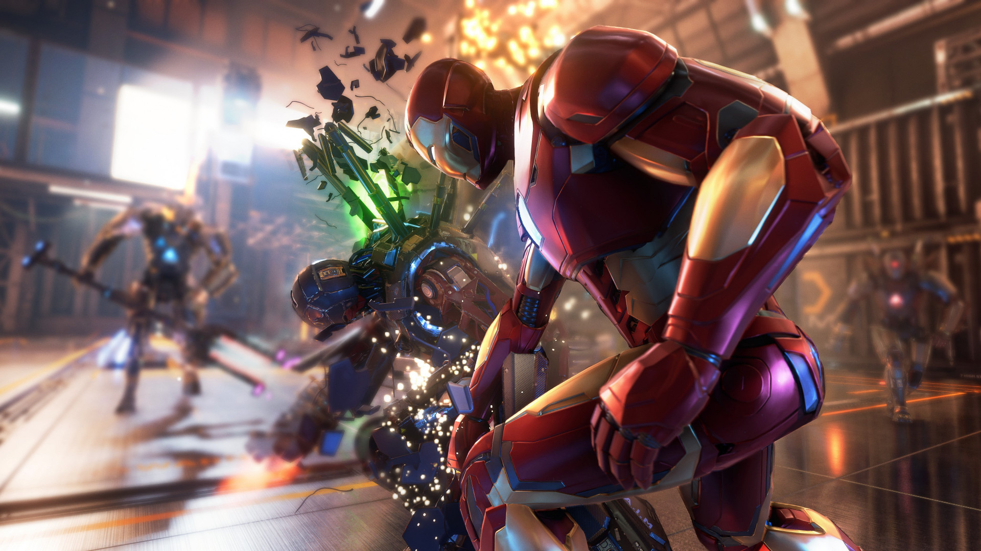 Download wallpaper: Iron Man in Marvel's Avengers video game 1920x1080