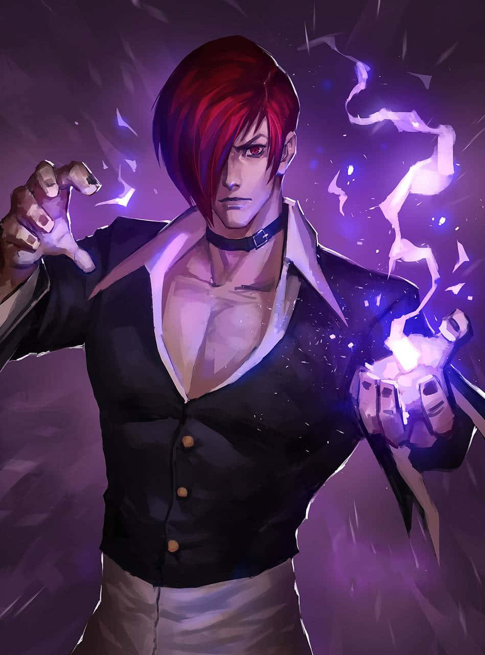 Iori Yagami The King of Fighters XIII Caricature Cartoon, iori