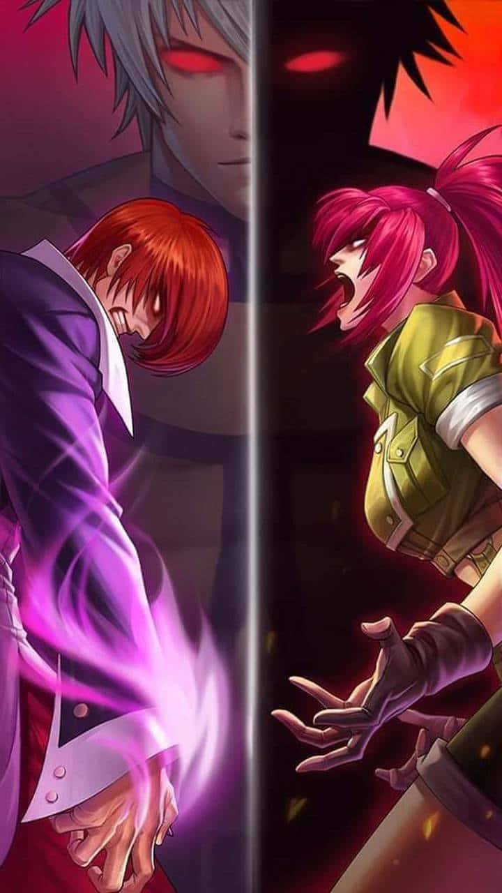 Download Two Anime Characters Fighting Each Other Wallpaper