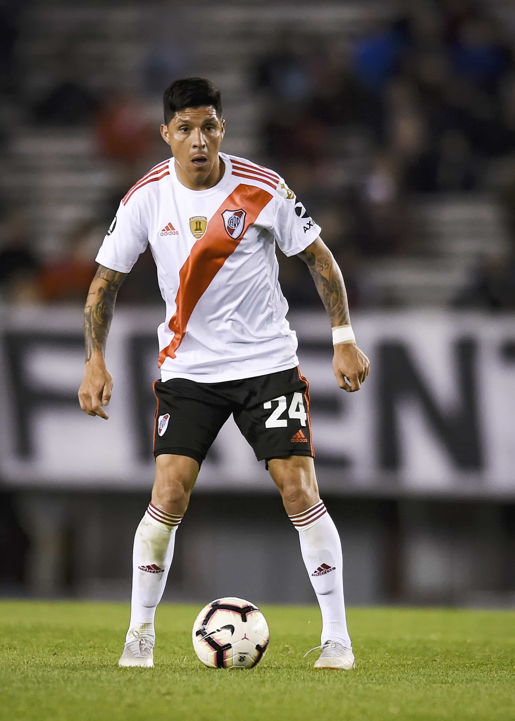 Enzo Pérez, el único que debe cuidarse de la amarilla en River