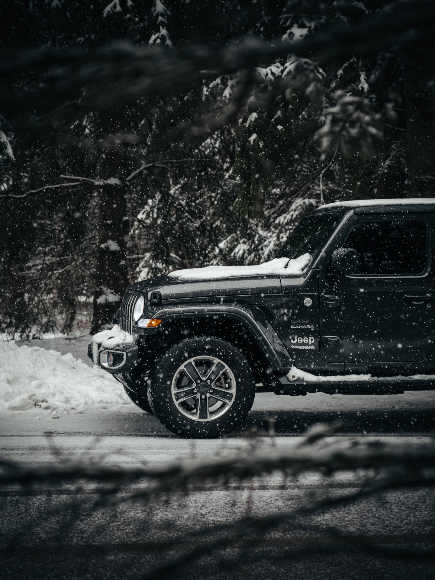 Black Jeep Background