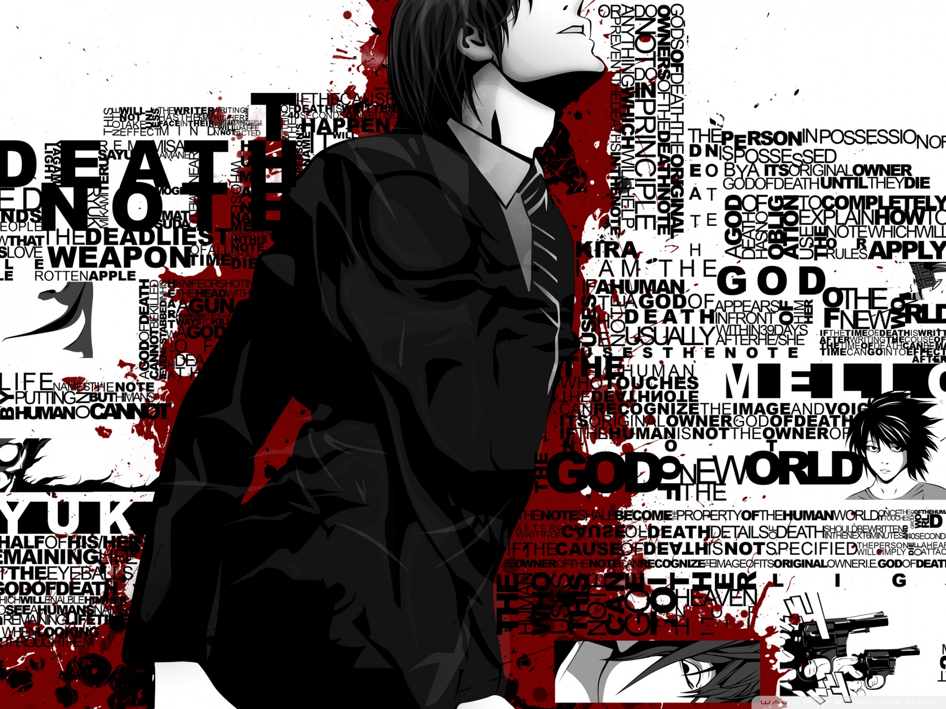 Death Note Typography Ultra HD Desktop Background Wallpaper for 4K UHD TV, Tablet