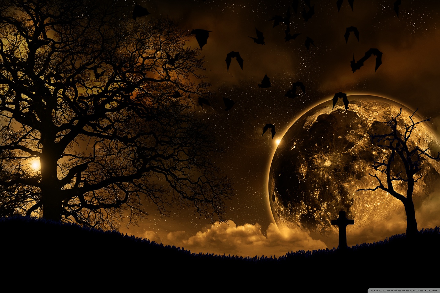 Graveyard Ultra HD Desktop Background Wallpaper for 4K UHD TV, Tablet