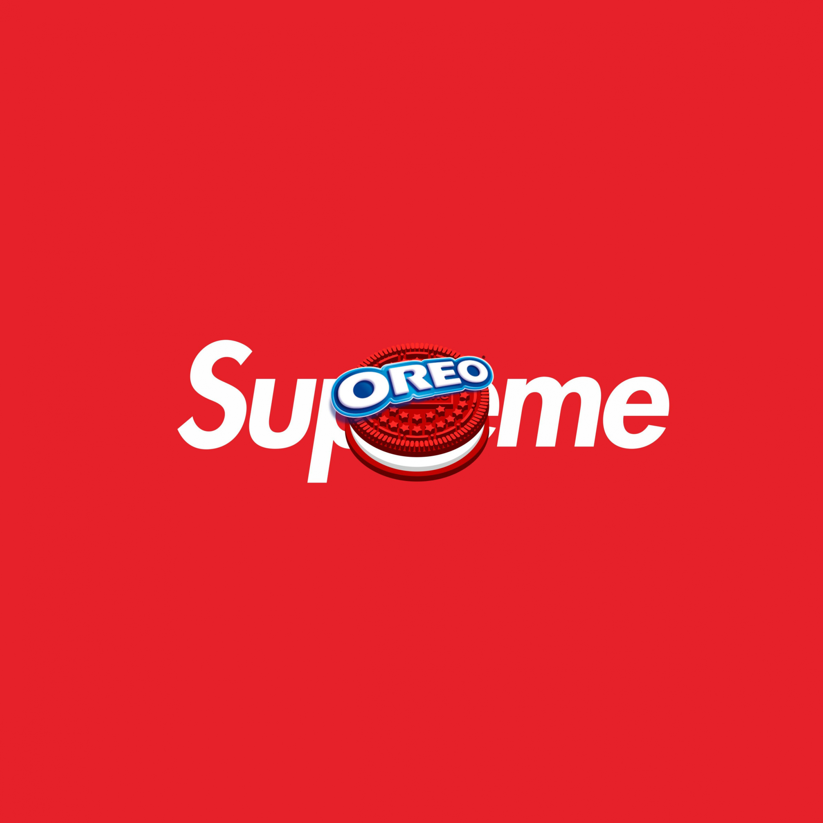Cookies Wallpaper 4K, Supreme, Oreo, Red background