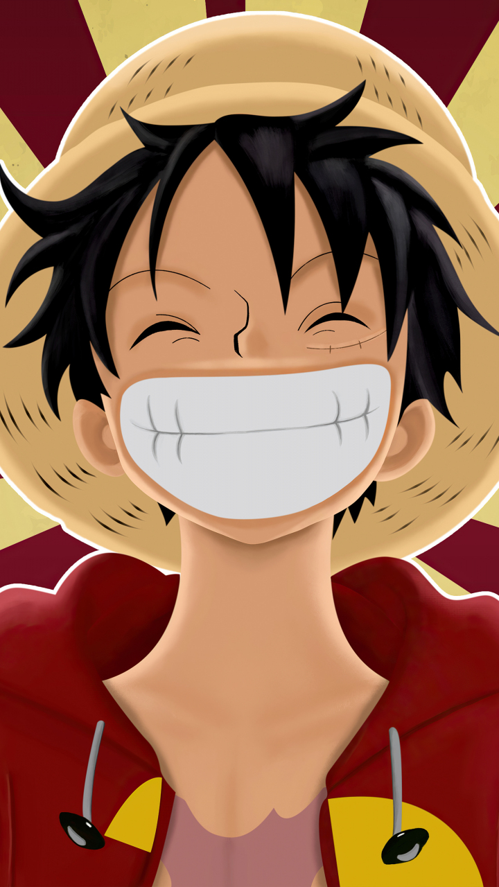 Download wallpaper 720x1280 pirate, monkey d. luffy, one piece, anime, big smile, samsung galaxy mini s3, s5, neo, alpha, sony xperia compact z1, z2, z3, asus zenfone, 720x1280 HD background, 27595