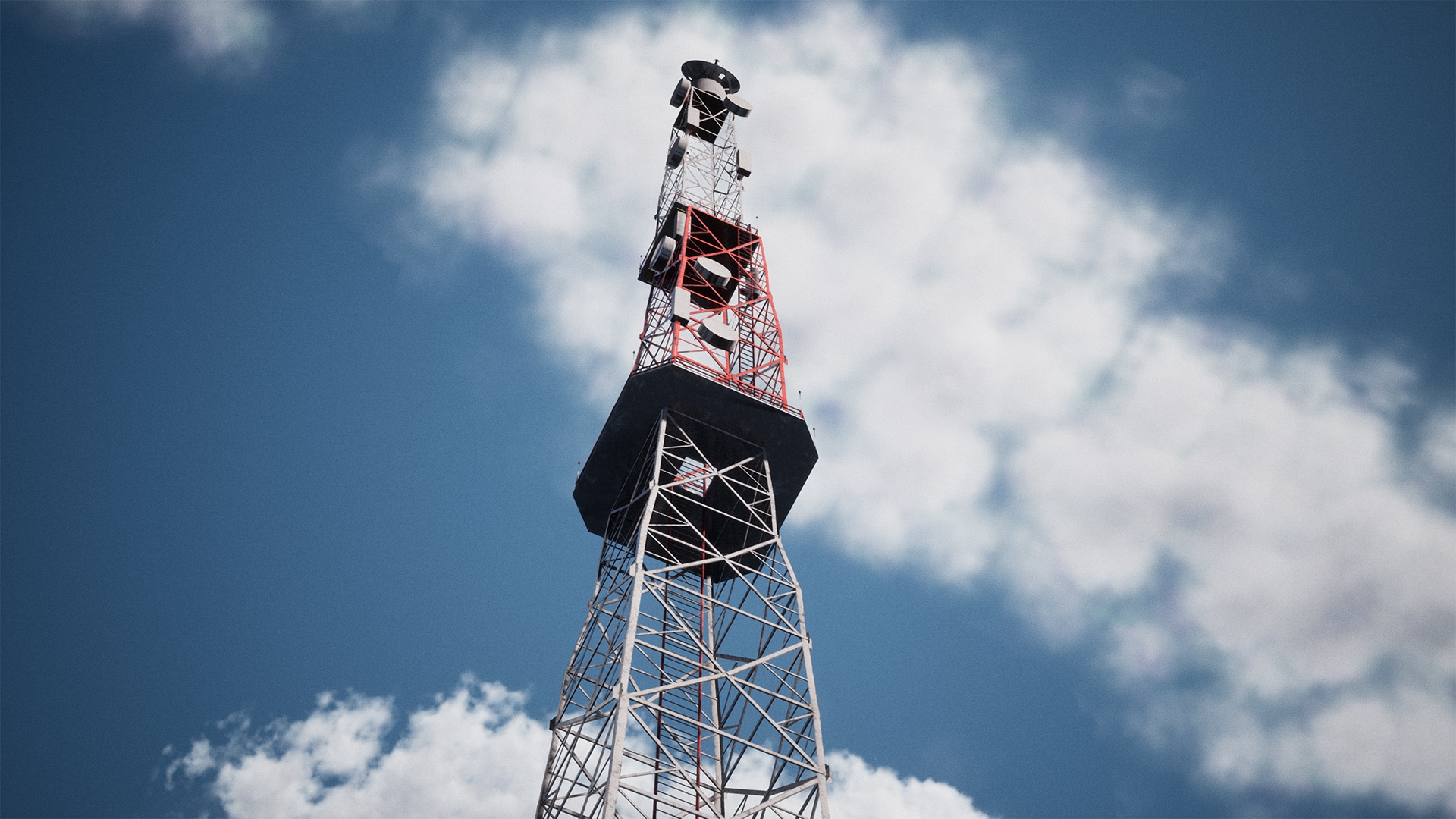Modular Radio Tower / 26 Assets in Props