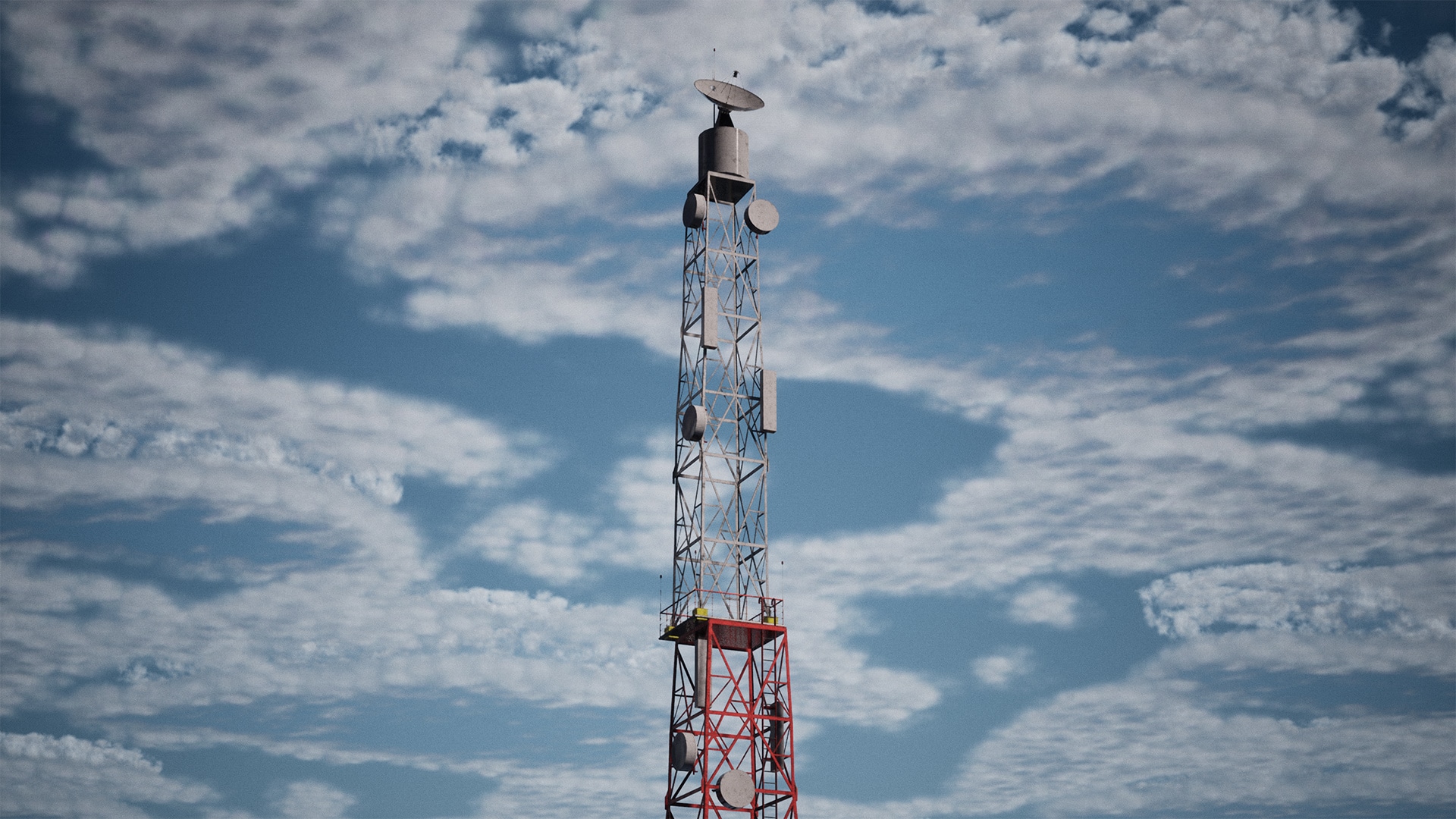 Modular Radio Tower / 26 Assets in Props