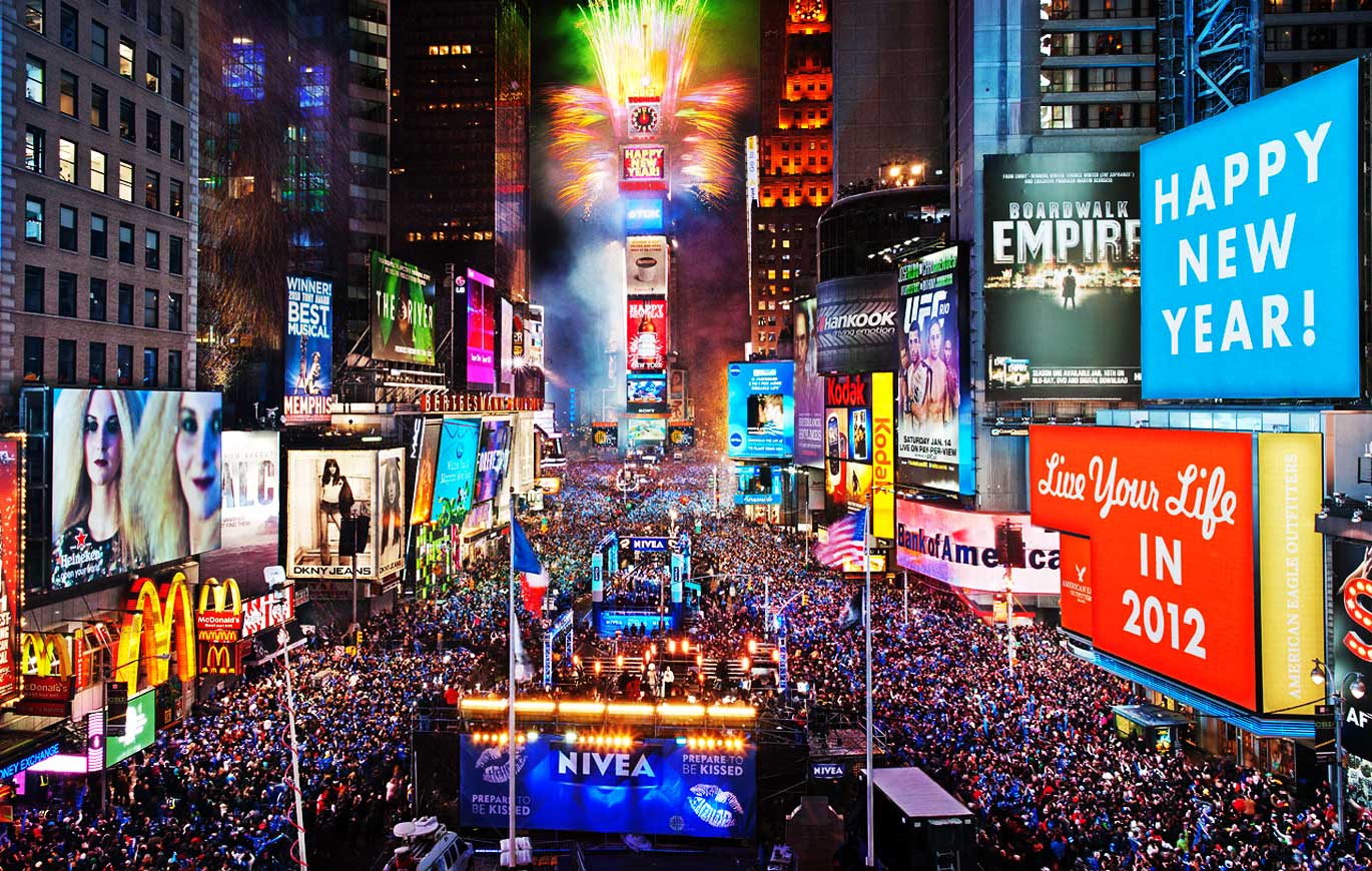 Times Square Winter Wallpaper
