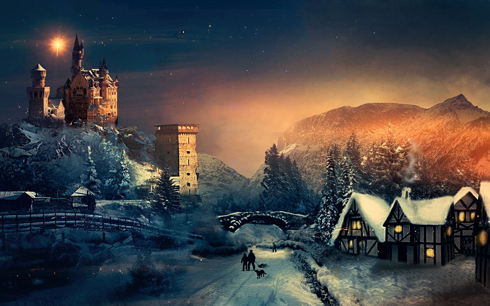 Christmas Winter Season 1680x1050 Resolution HD 4k Wallpaper, Image, Background, Photo and Picture