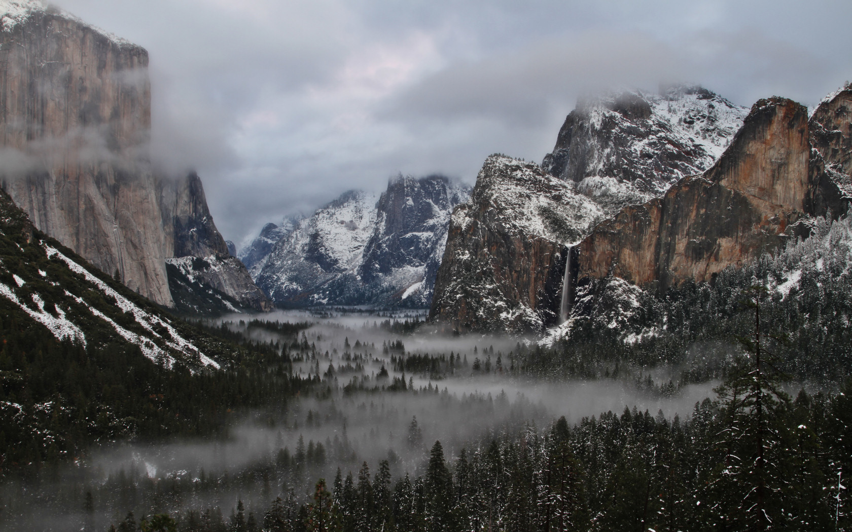 Free Yosemite Wallpaper Valley in Winter
