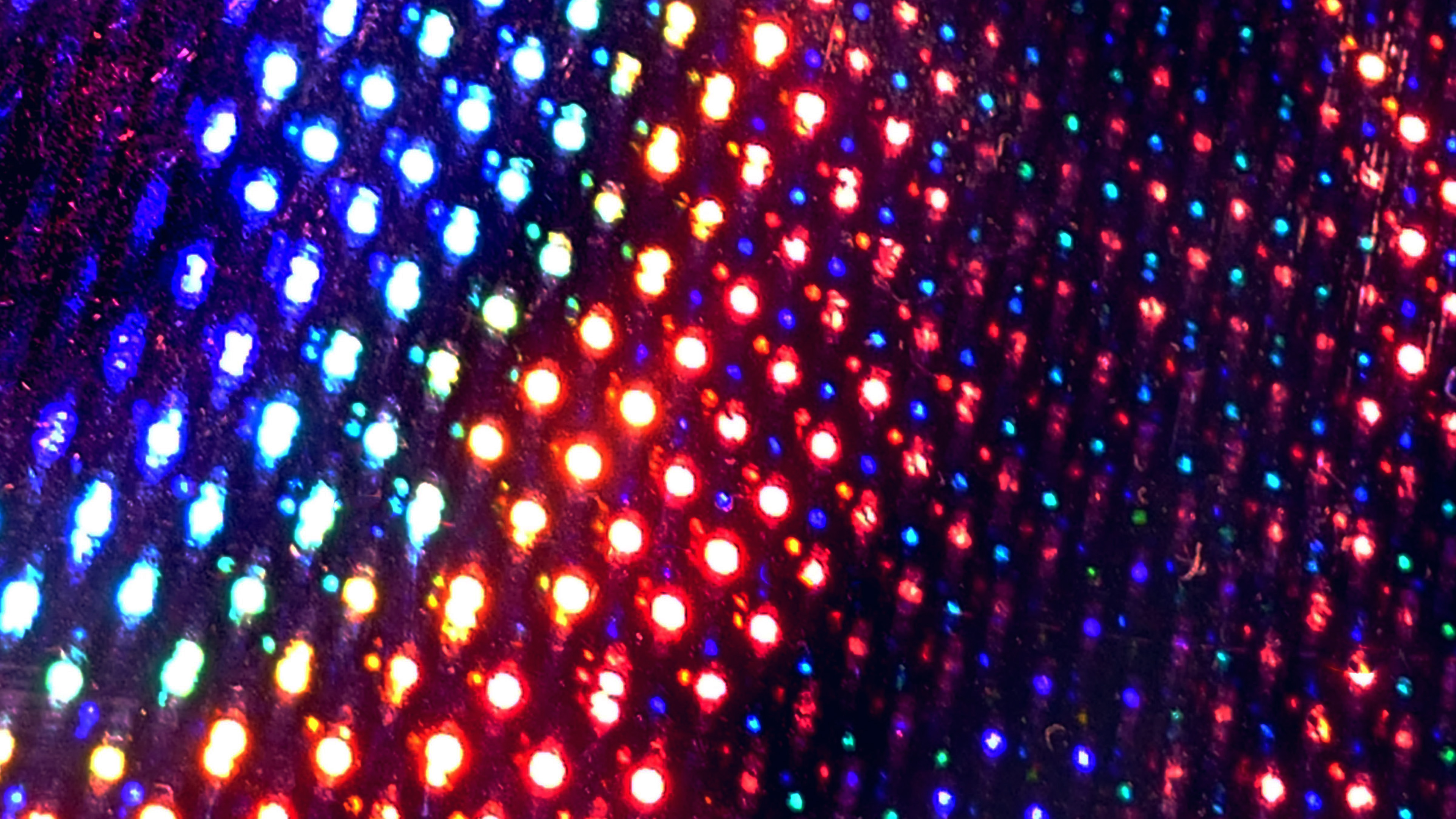 Laser Night Club Pattern Rainbow Wallpaper