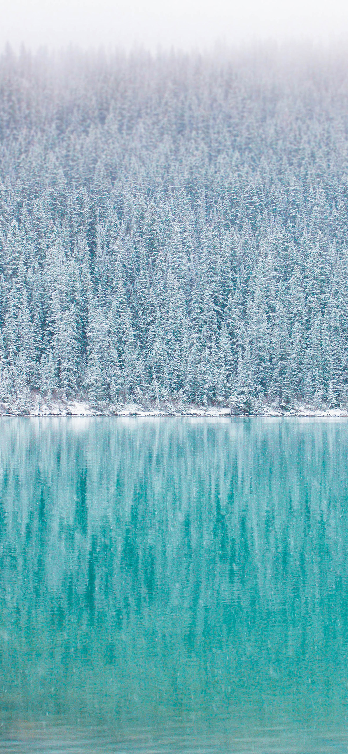 Winter Mountain Lake River Nature Wallpaper