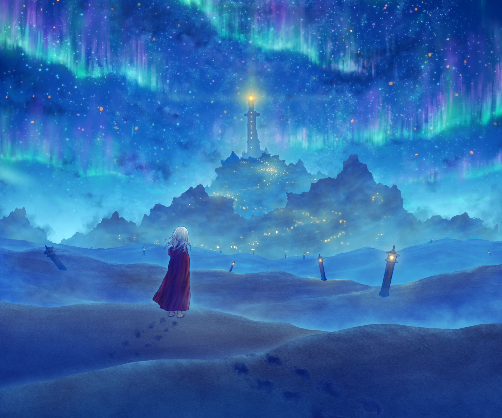 Winter Anime Anime Night Winter Night