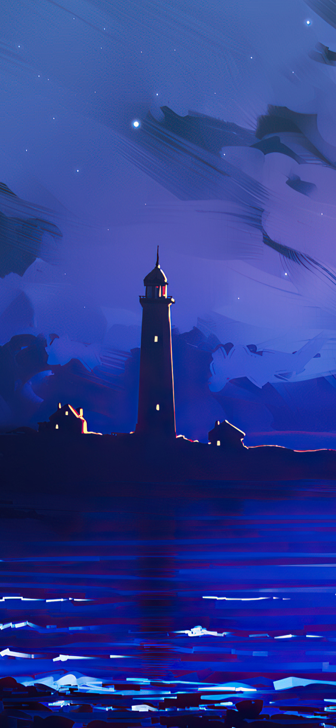 Lighthouse Minimal Paint Art 4k iPhone XS, iPhone 10, iPhone X HD 4k Wallpaper, Image, Background, Photo and Picture