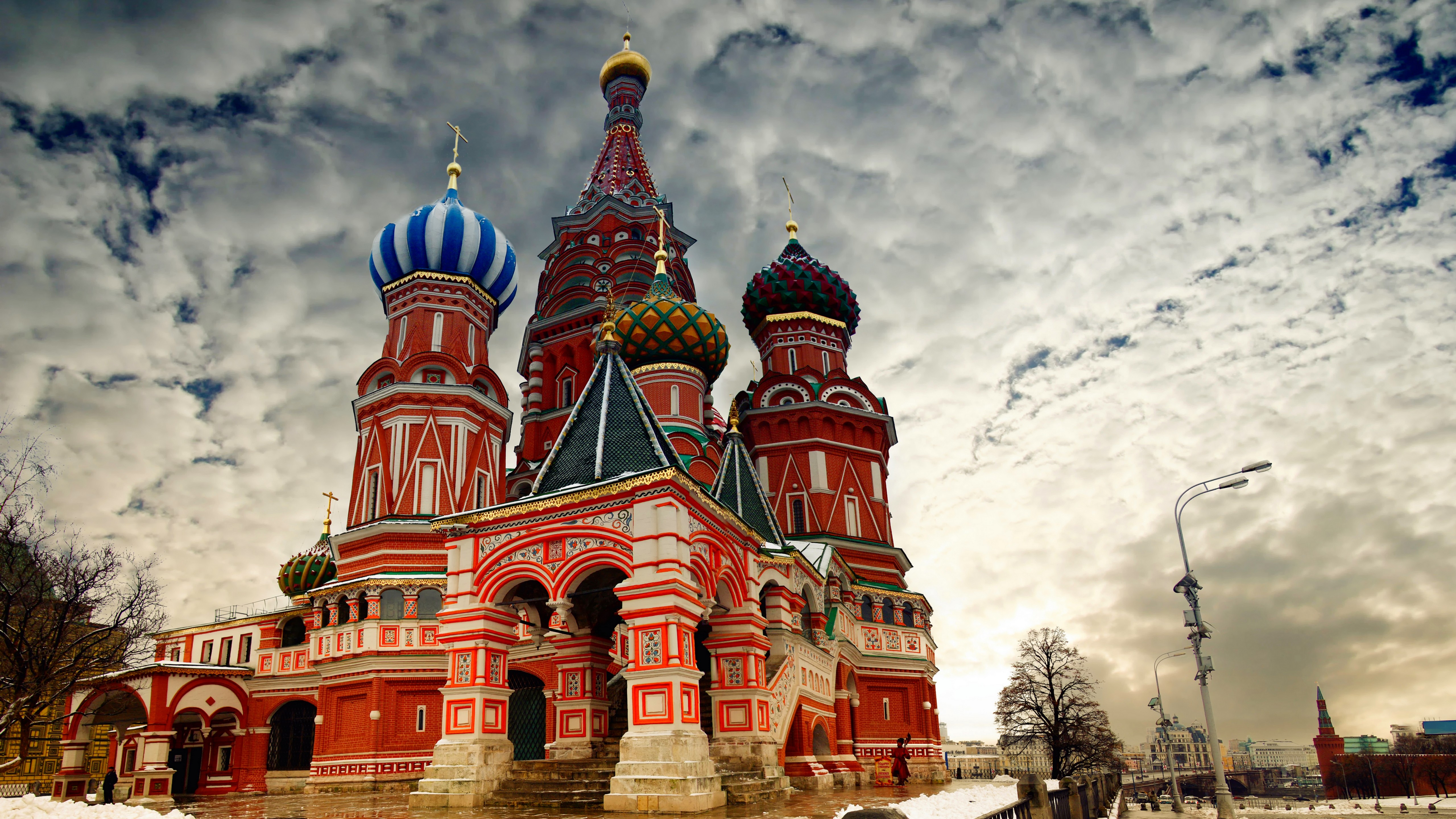 Wallpaper St. Basil's Cathedral, Moscow, Russia, Red Square, Architecture