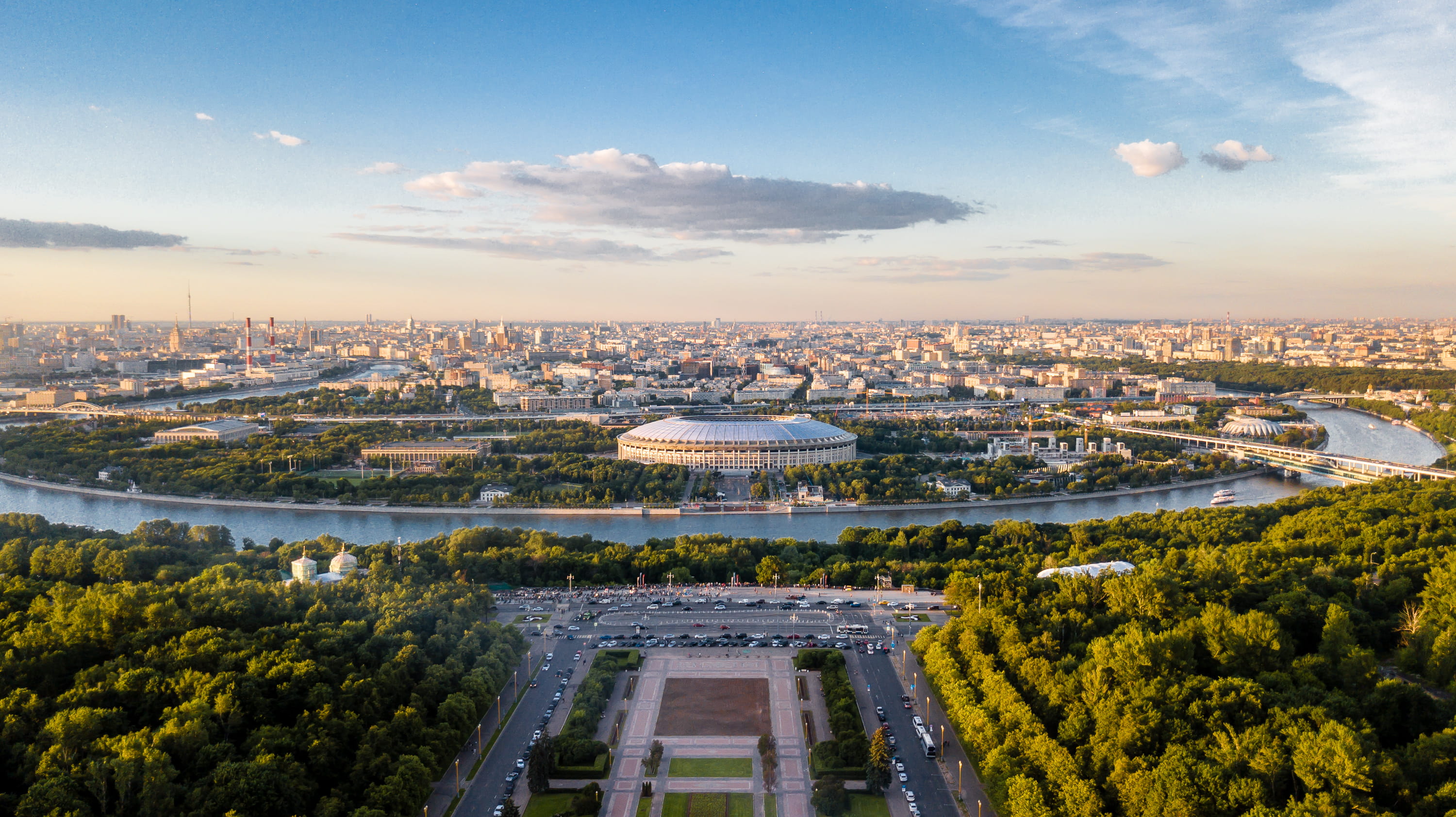 Wallpaper / russia, moscow, fountainswallpaper, state, city, illuminated, hd, architecture, 4K, building exterior, university, tree, lomonosov, built structure, sky free download