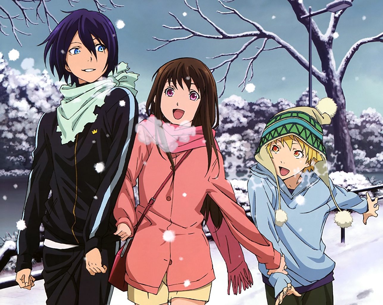 Photos Young man noragami, yato, yukine, iki hiyori Anime Winter