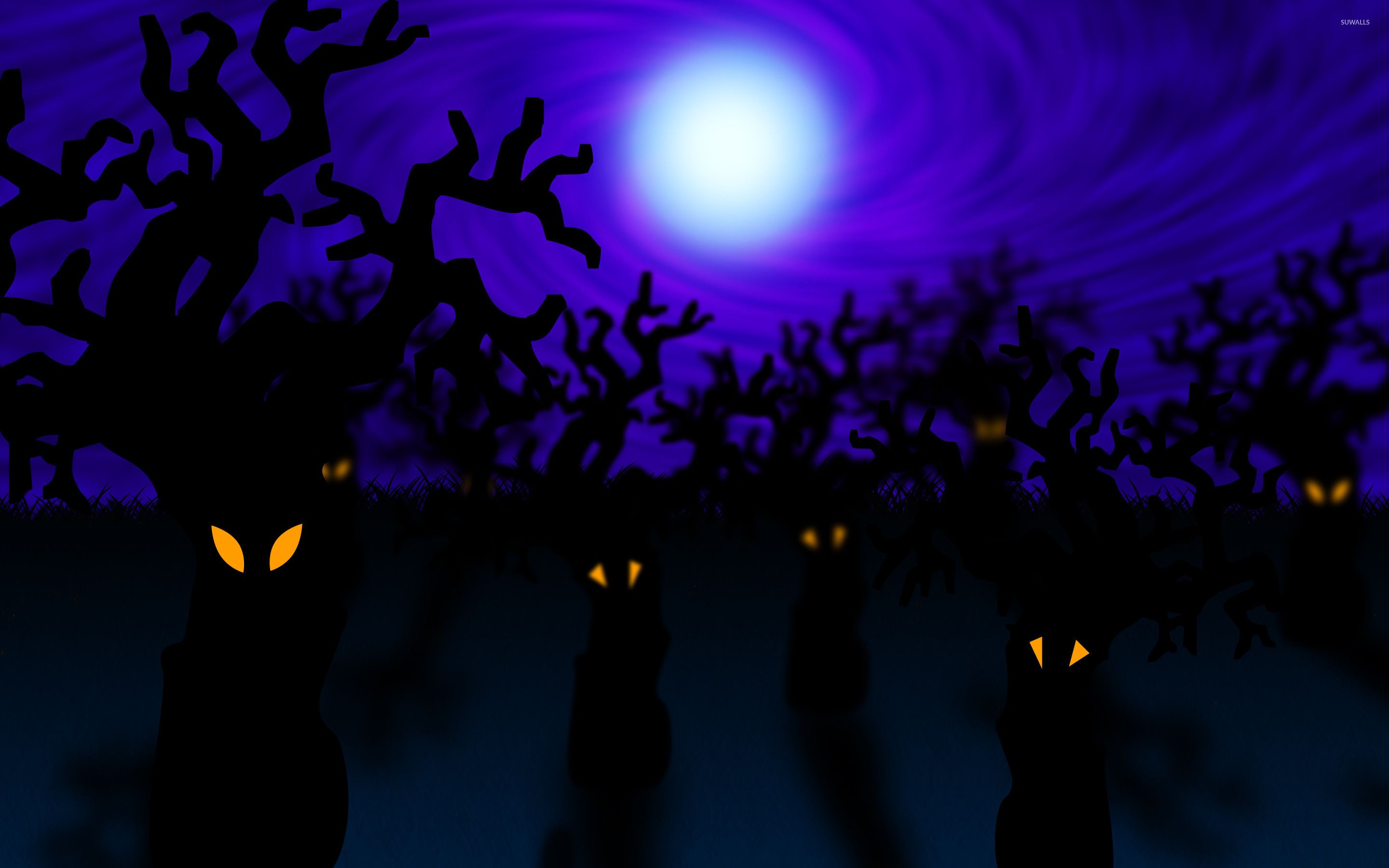 Undead Purple Halloween Stream Background Hexeum