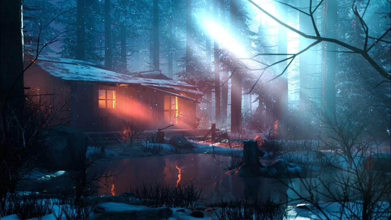 Winter Cabin Engine Wallpaper