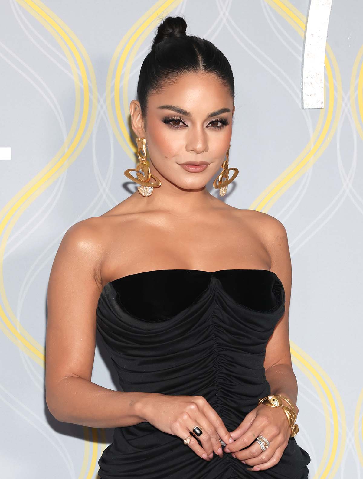 Vanessa Hudgens Visits High School Musical's East High: Photo