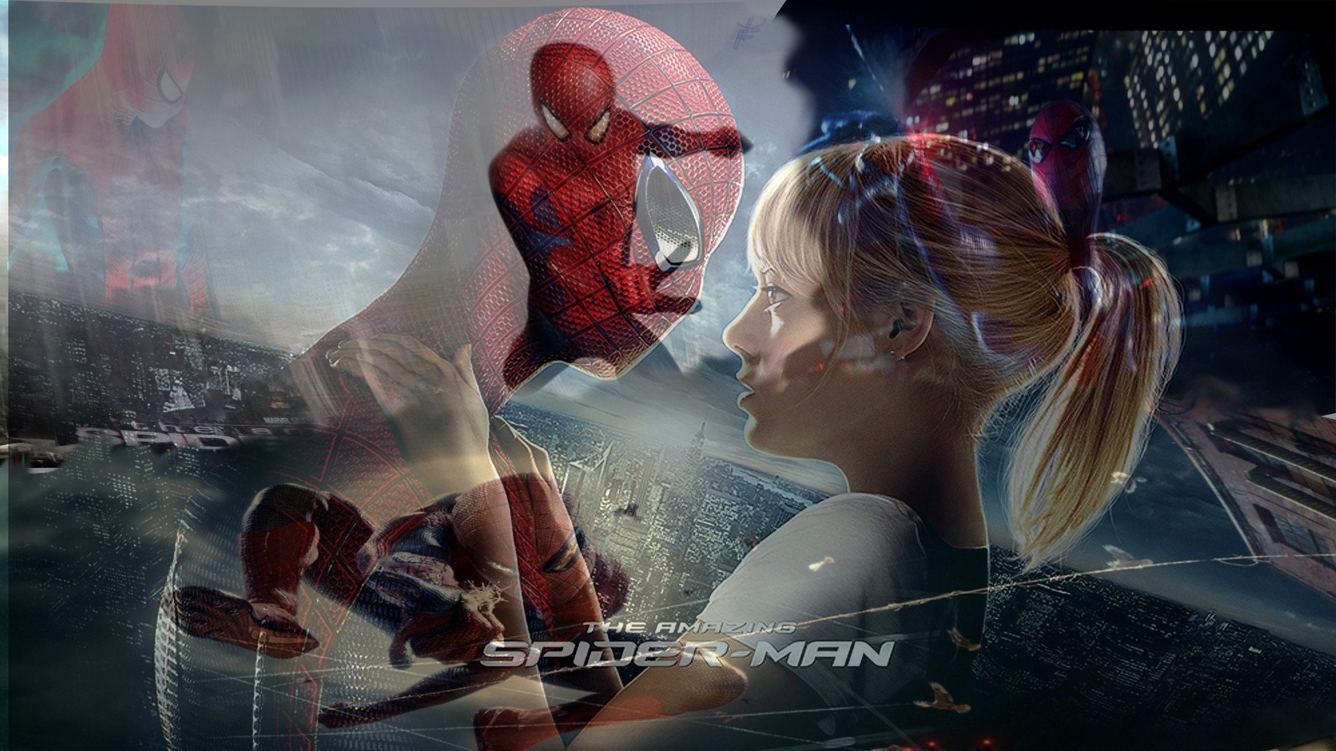 Spider Man Emma Stone Gwen Stacy The Amazing Spider Man Wallpaperx1080