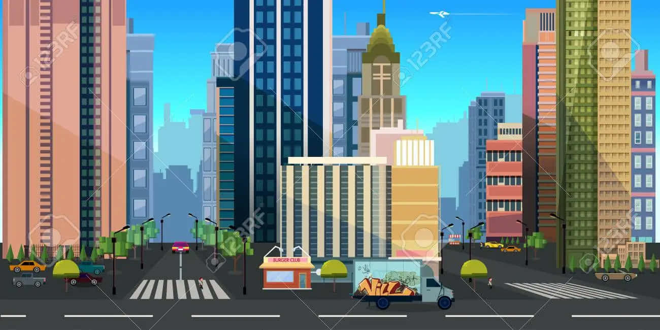 Cartoon City Background s