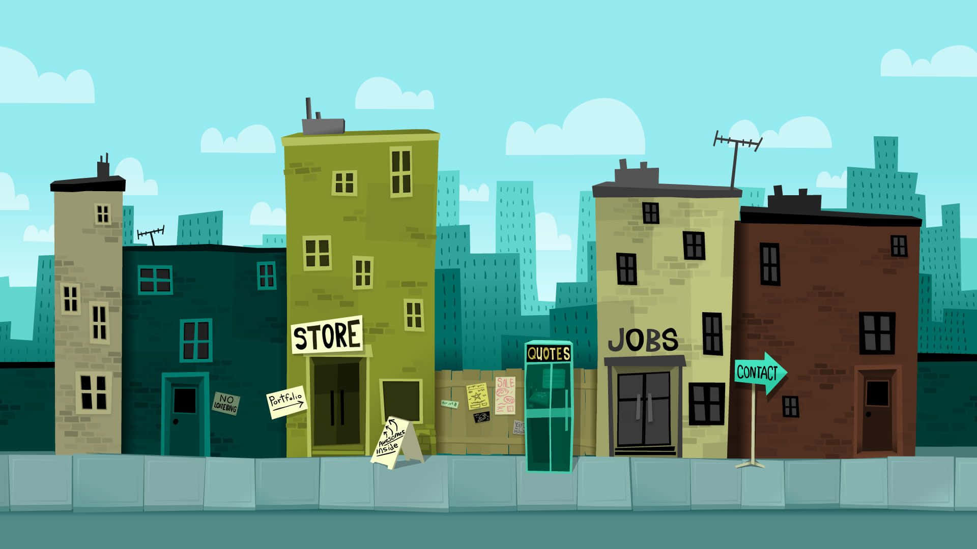 Download Explore the lively streets of Cartoon City!