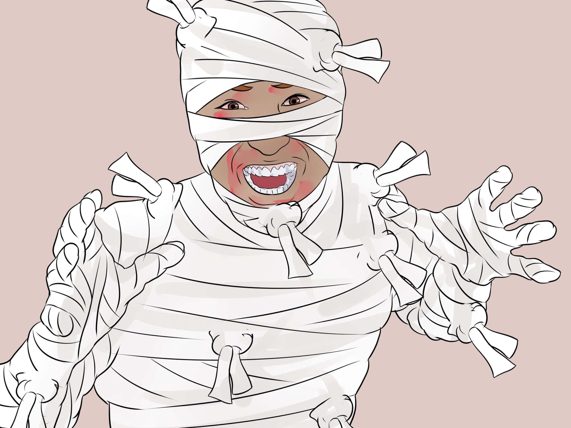 Download Get ready to rock your mummy costume this Halloween! Wallpaper