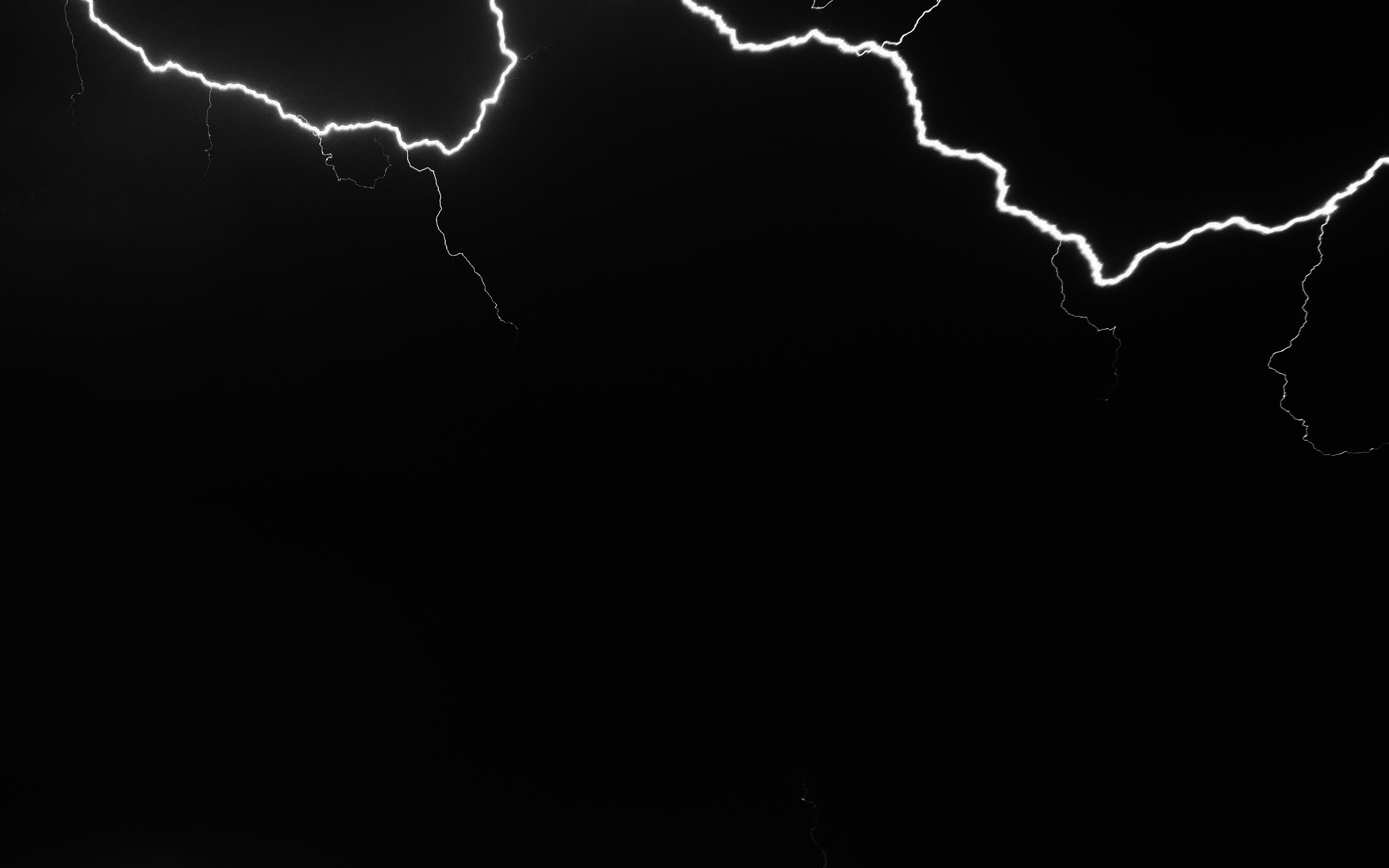 wallpaper for desktop, laptop. lightening night sky storm nature dark bw