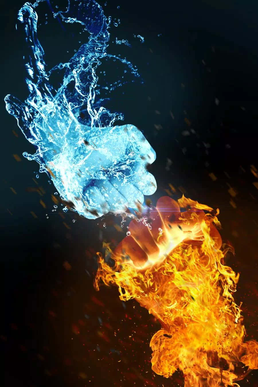 Fire And Water Wallpaper