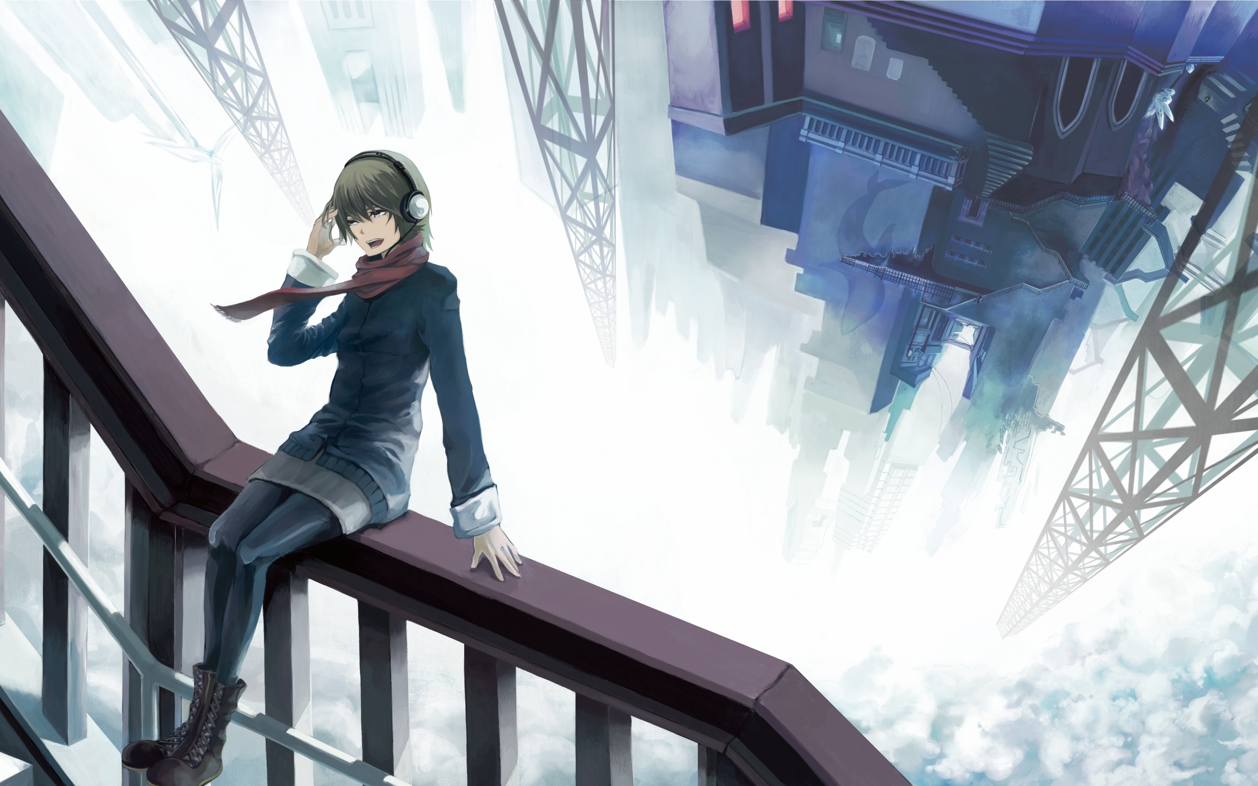 Anime Headphones HD Wallpaper