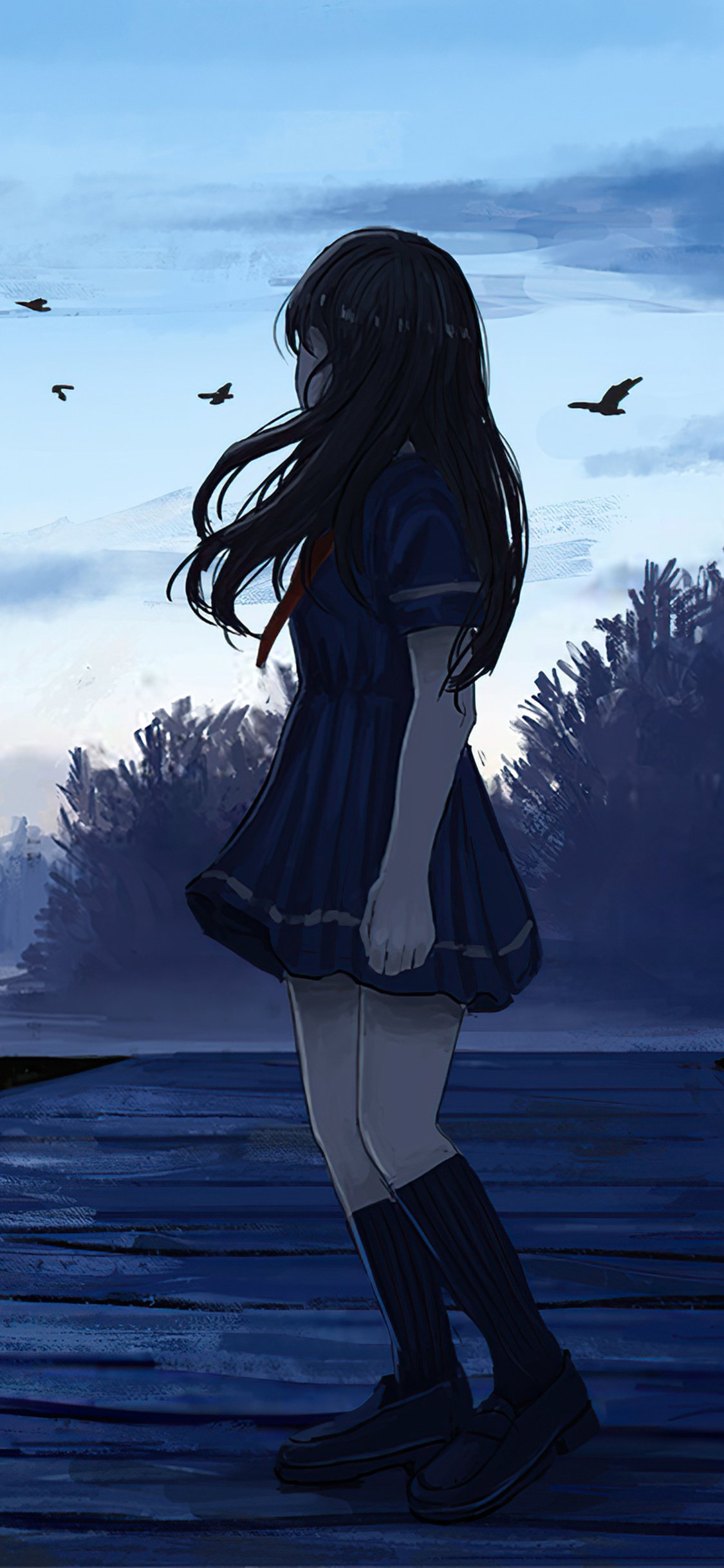 Castle anime girl Wallpaper Download