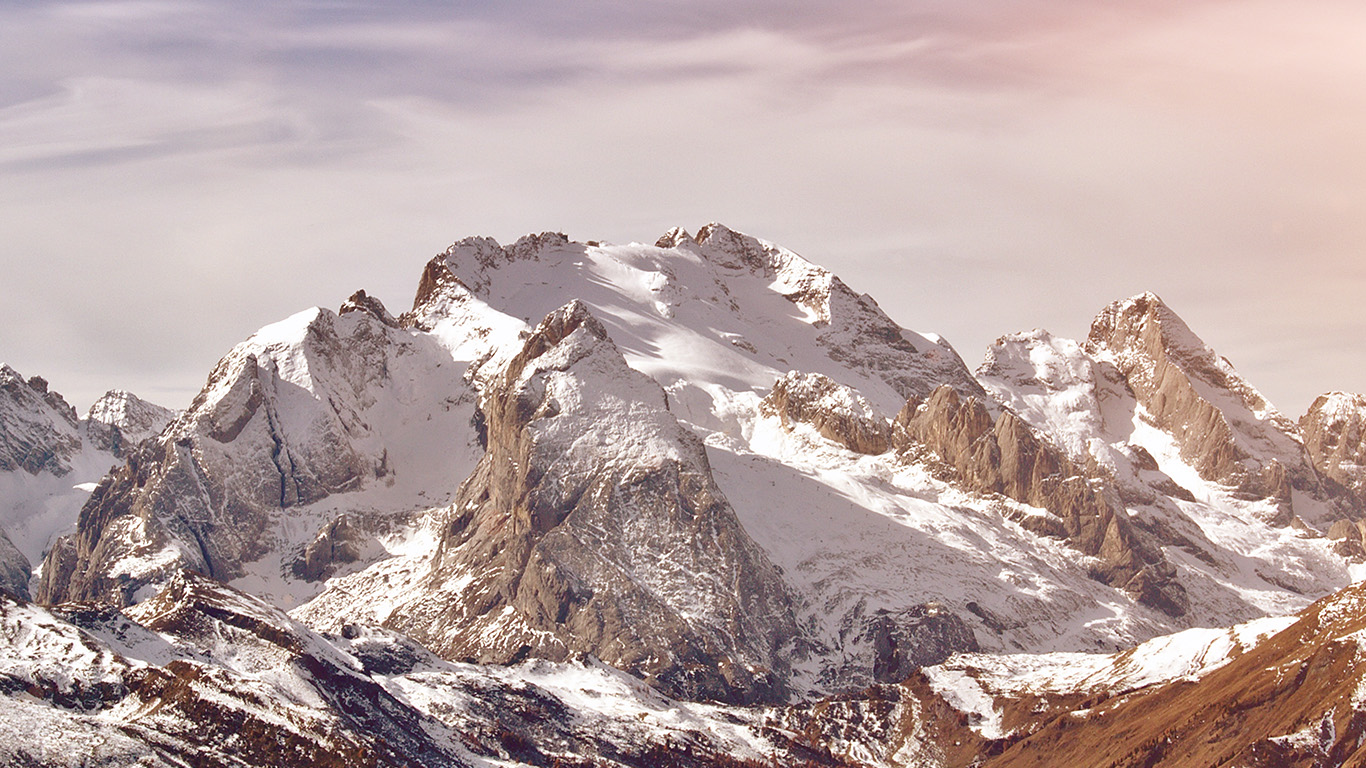 Mountain Rock Nature Snow Winter Flare