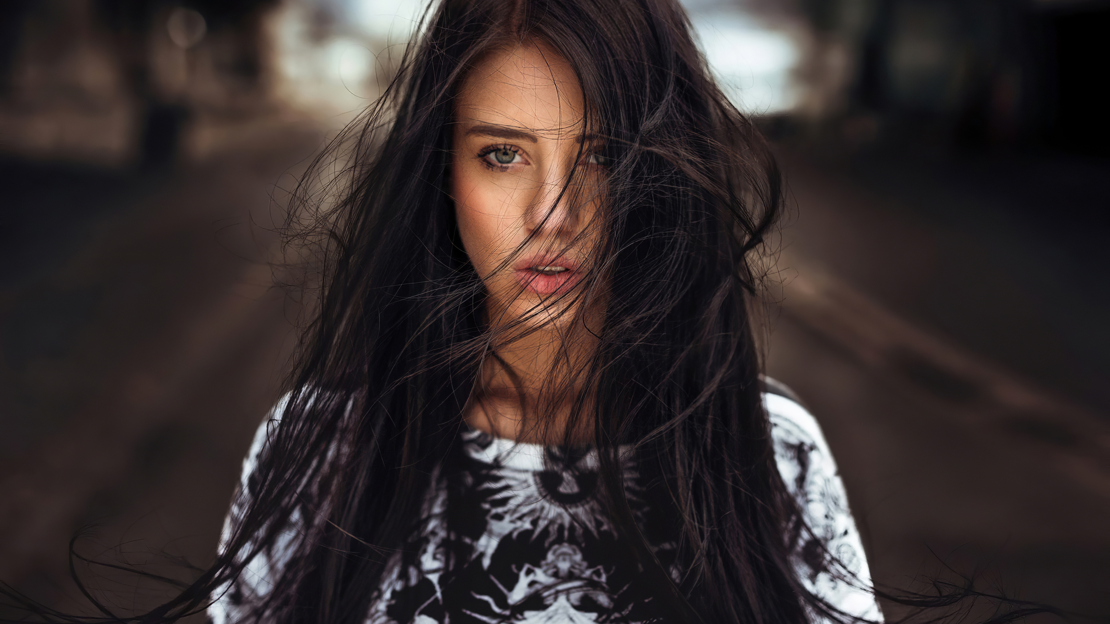 Girl Face In Hair 4k 4k HD 4k Wallpaper, Image, Background, Photo and Picture