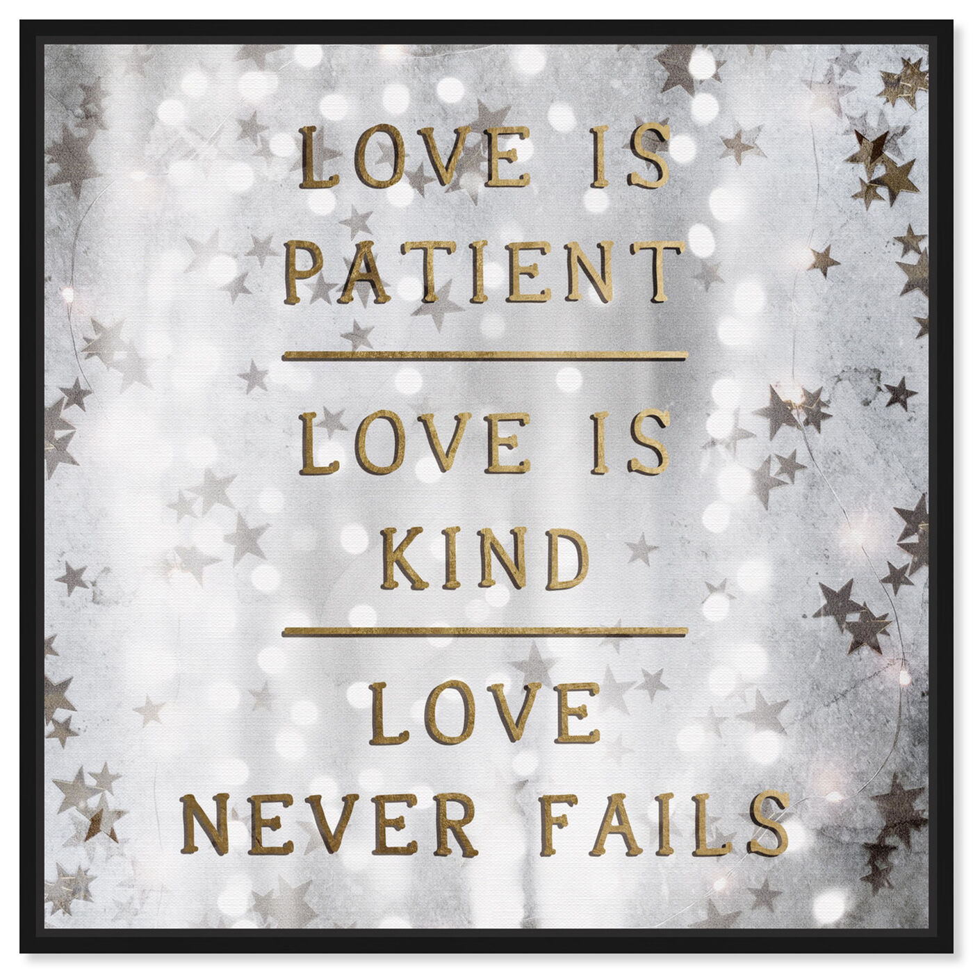 Love is Patient Love is Kind. By Oliver Gal