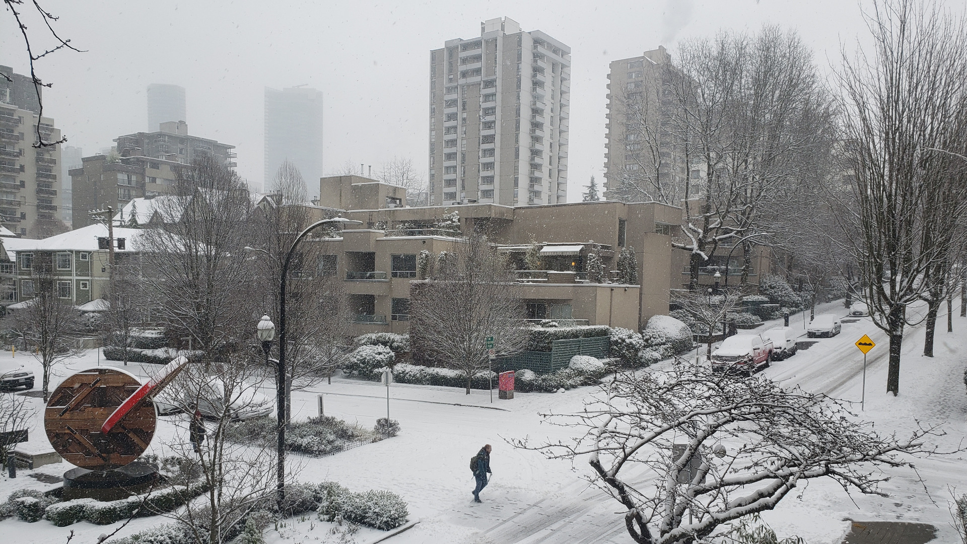 Weather warnings issued as snow blankets parts of B.C.'s South Coast