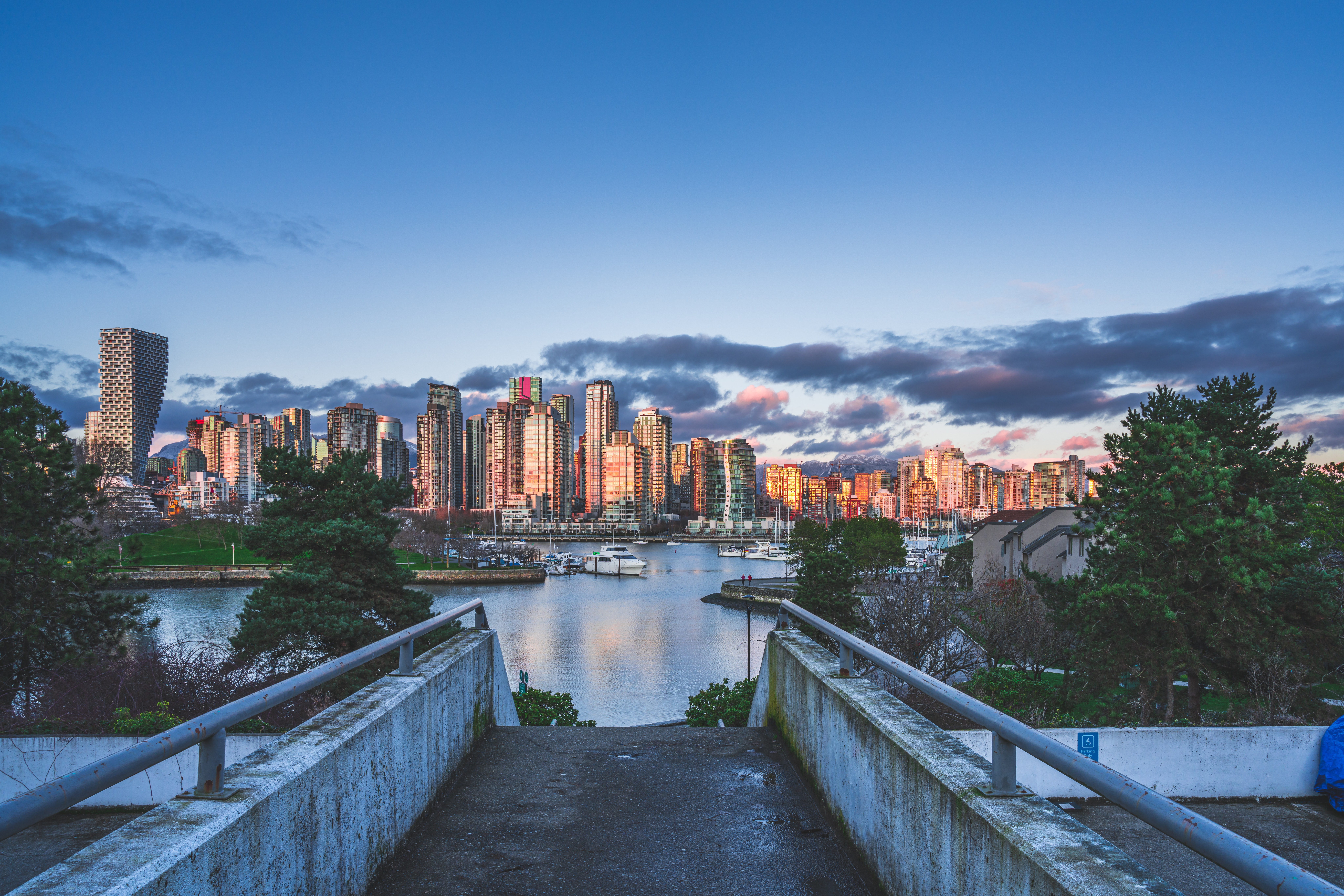 Bridge over River in Winter in Vancouver · Free