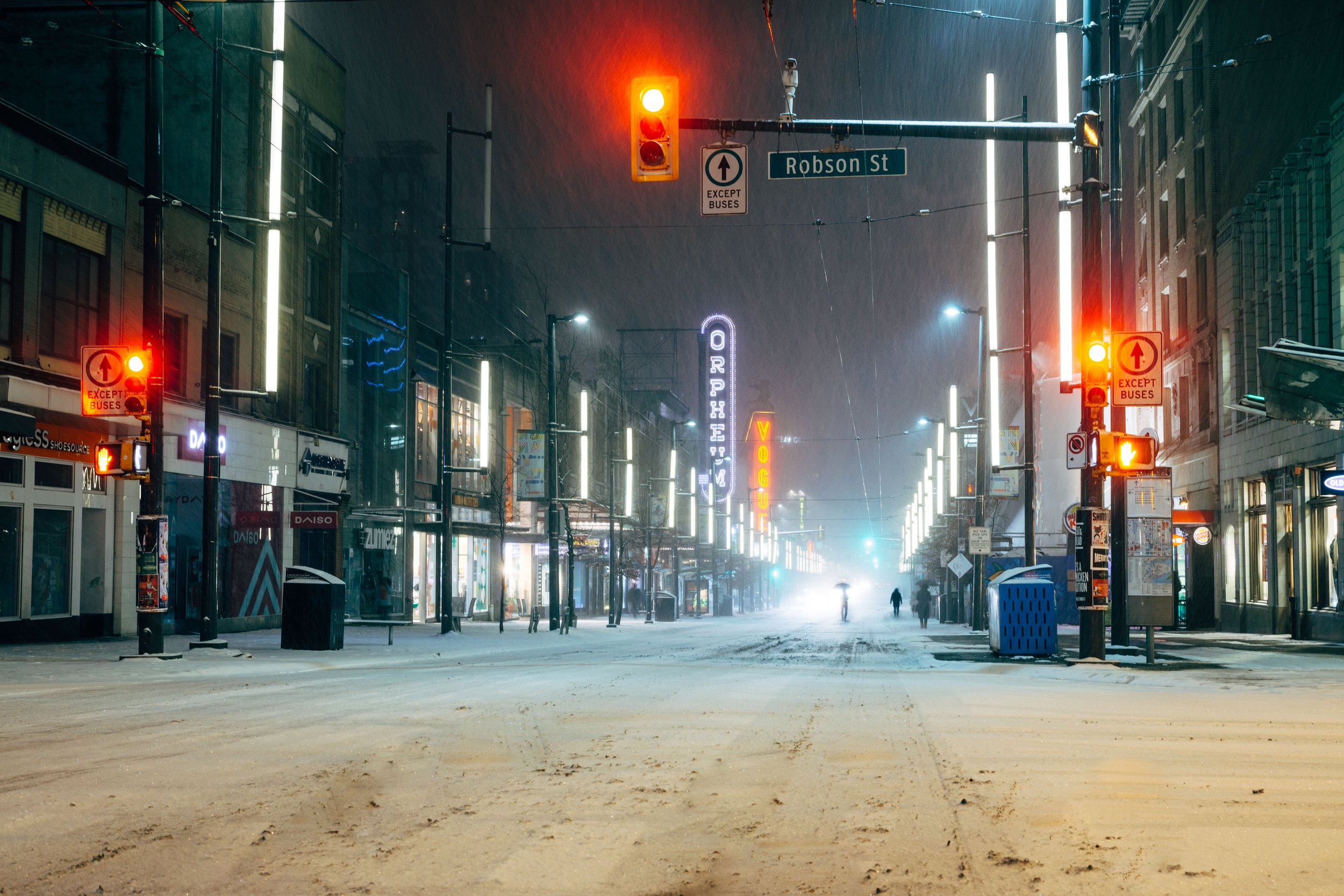 Vancouver's Winter Snowfall Leaves a Remarkable Landscape for Street Photographers. Koby Photography. Vancouver Lifestyle Photographer