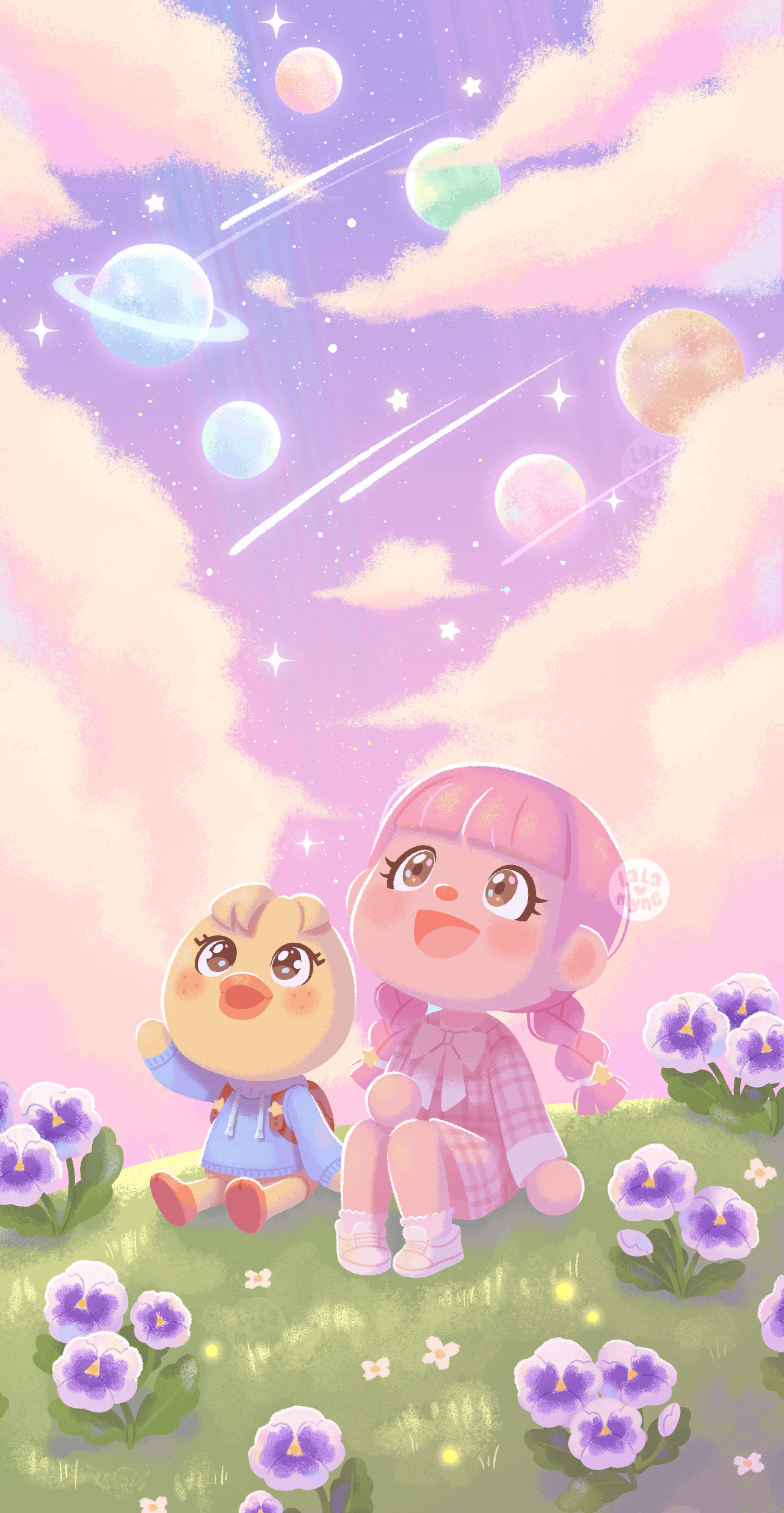 I worked on a Bbokari x Animal Crossing illustration!