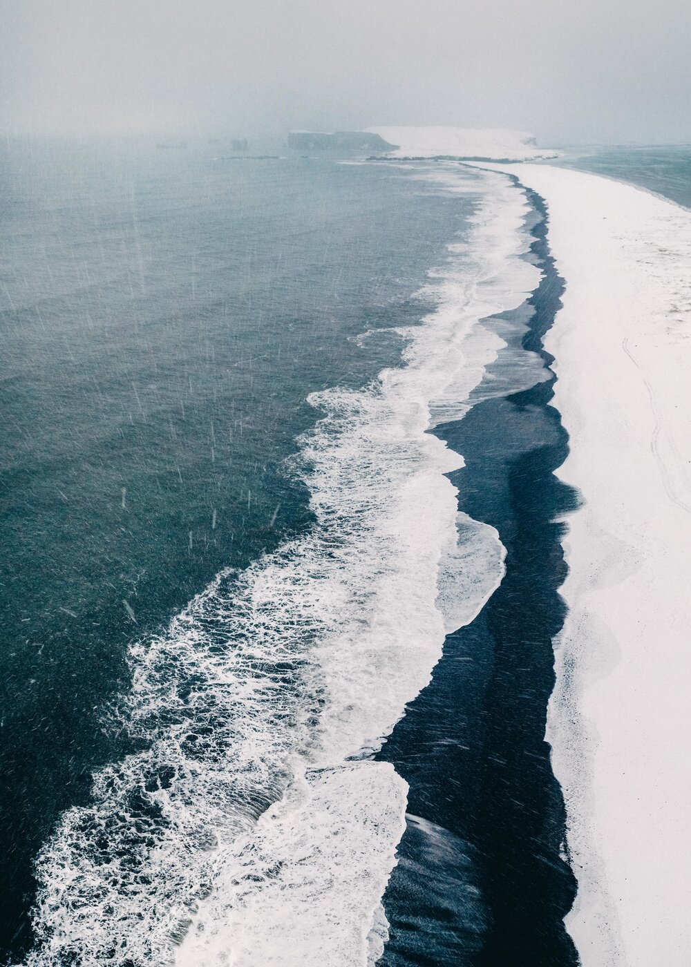 The Black Beach from Above